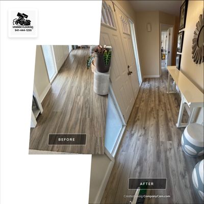 LVP Install in living room/ Kitchen