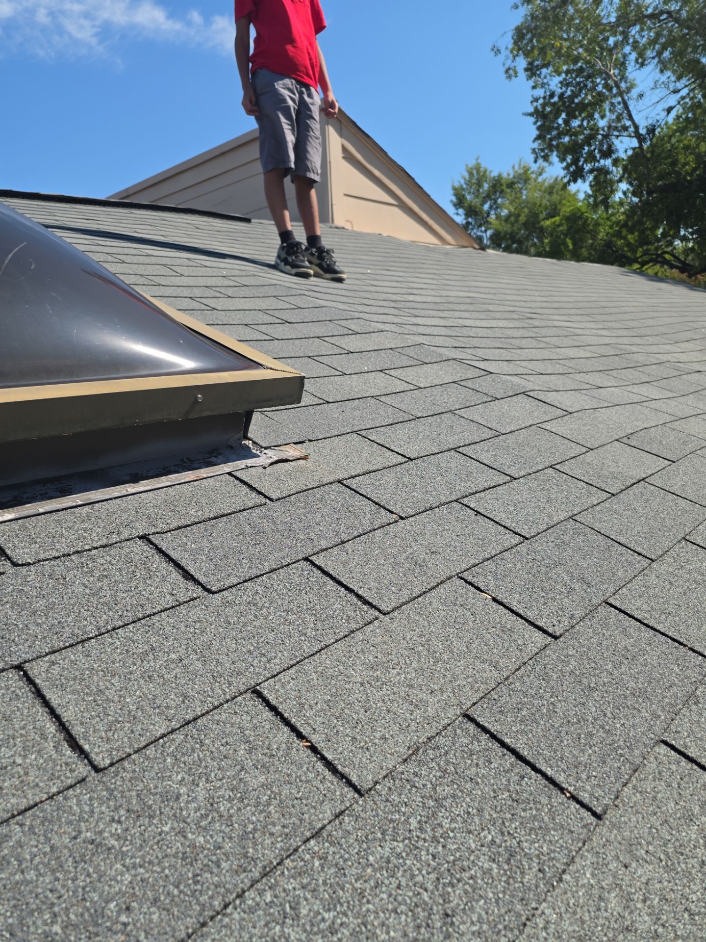 Asphalt Shingle Roof Repair and Skylight Sealing in Houston by One Legacy United