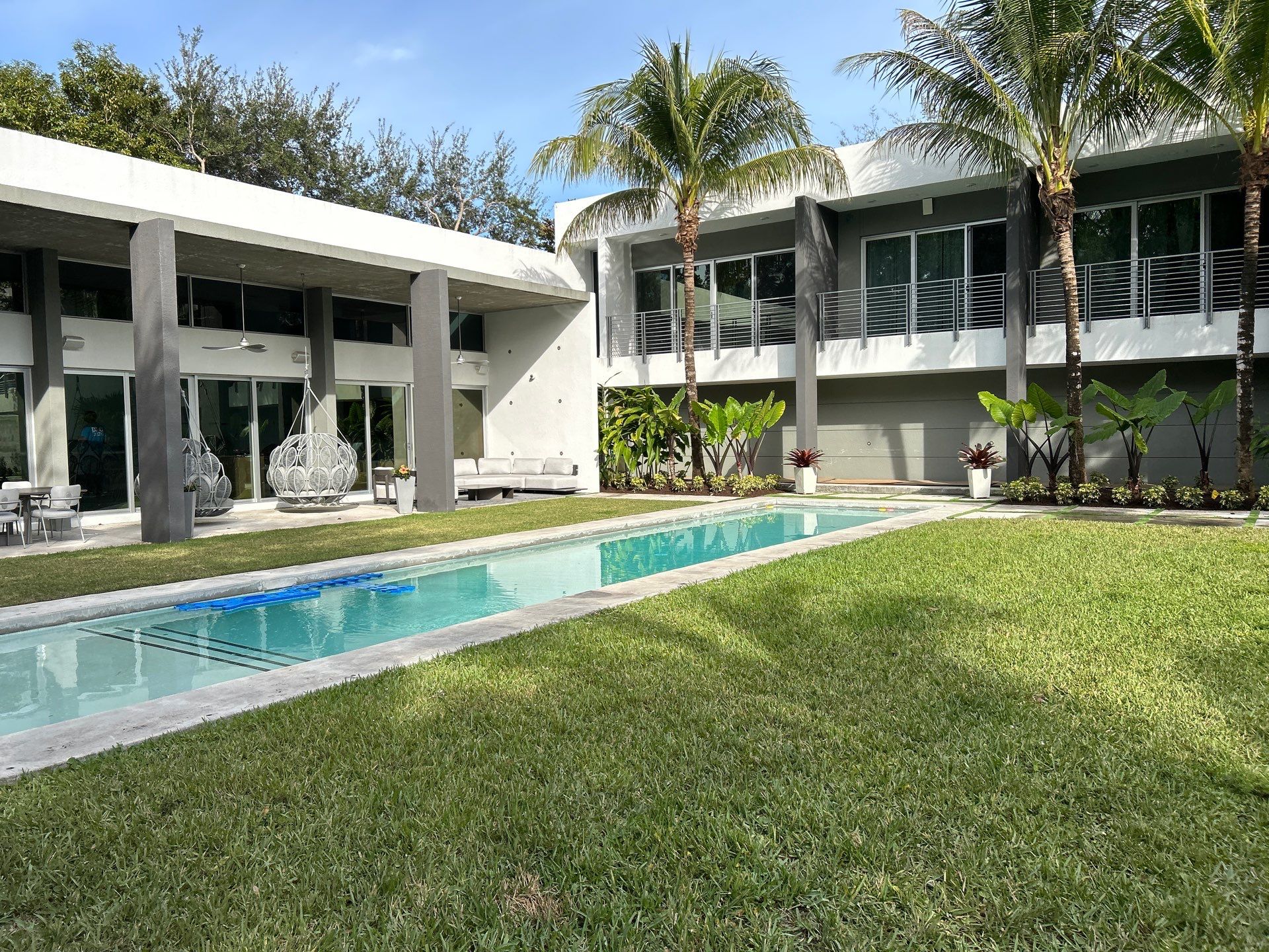 Landscape on New Home in Pinecrest, FL by Nature's Dream Landscape and Tree Service