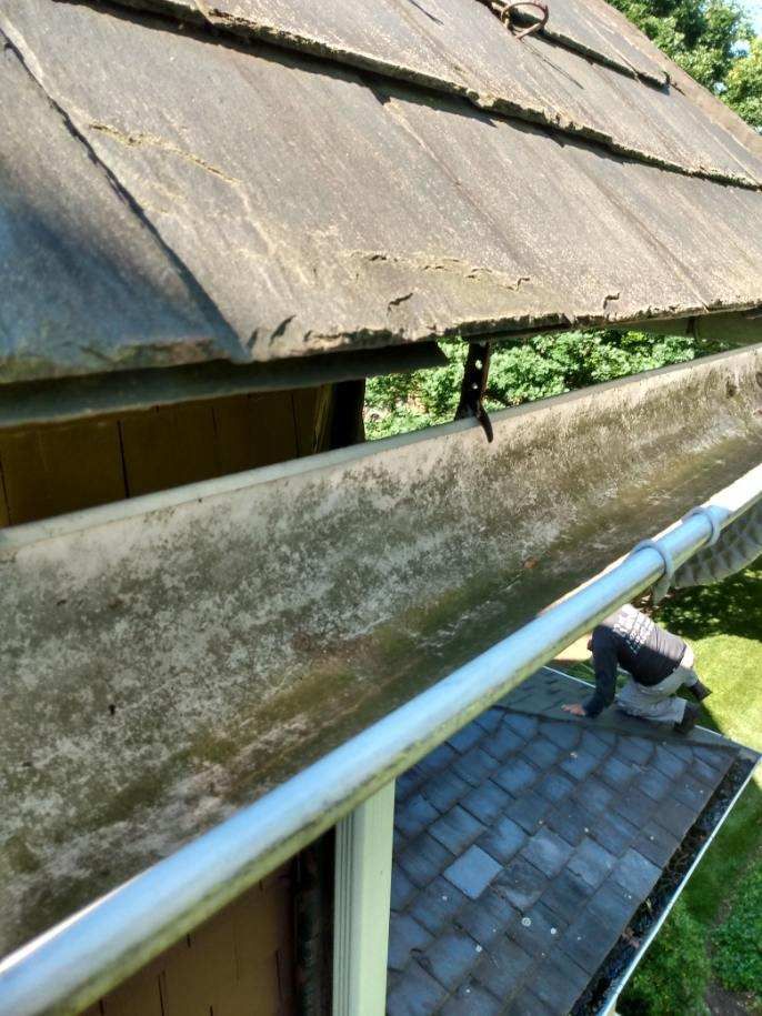 Slate Roof Repair & Gutter Cleaning in Roland Park by Roof Right Inc