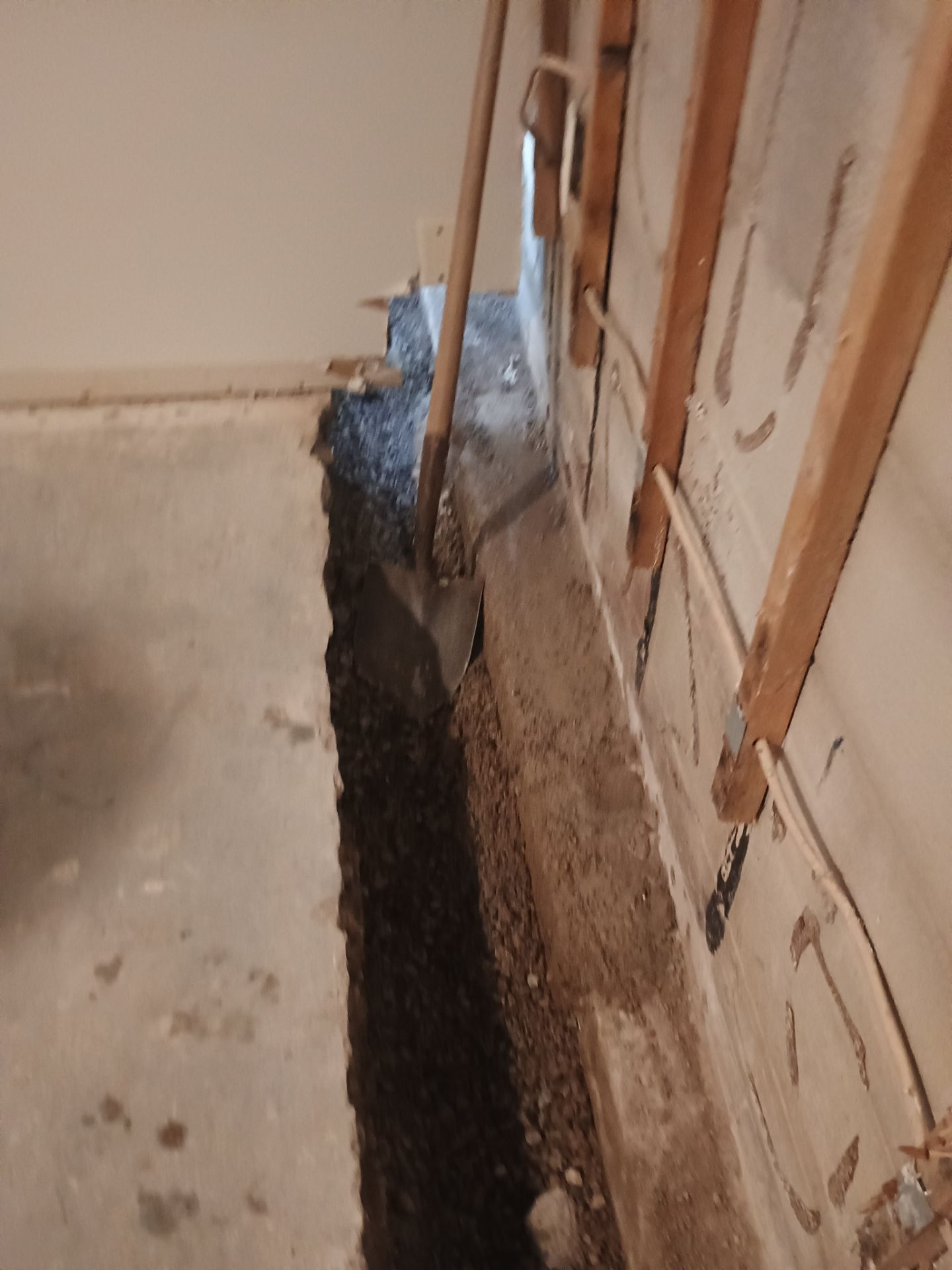 Drain tile for Kael in New Brighton by Waterproofing Northeast