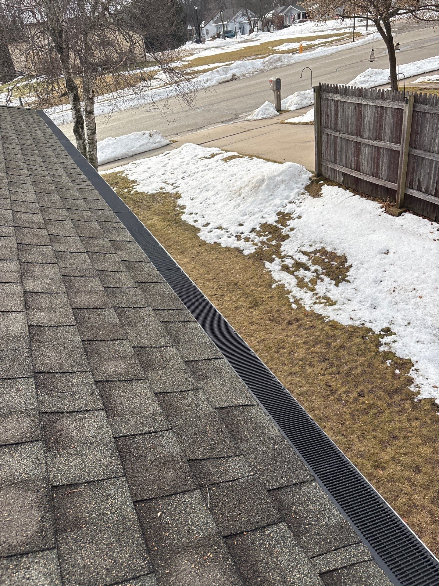 Rain Drop Gutter Guard Install Plymouth WI by Gellings Roofing and Siding LLC