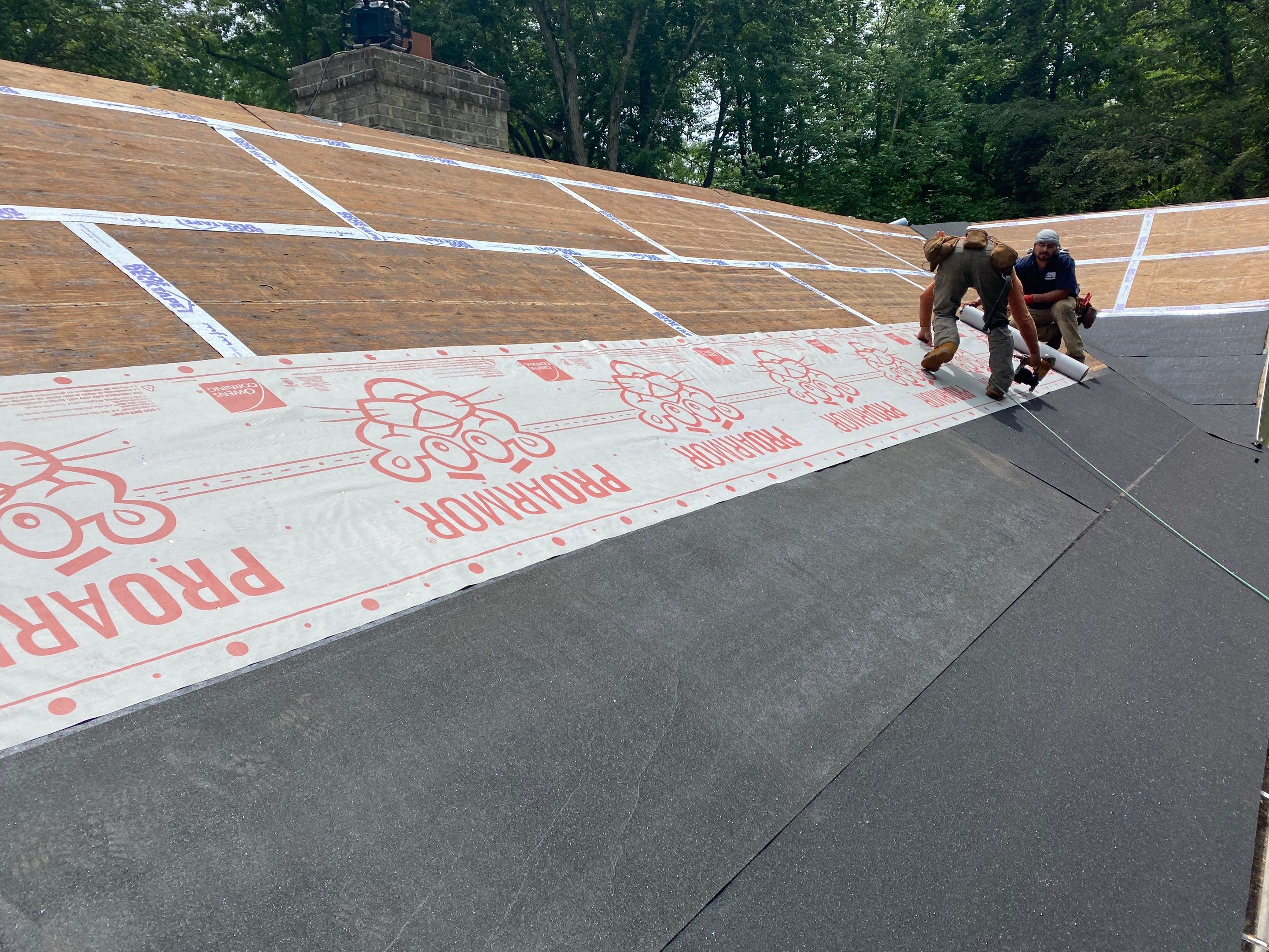 Commercial Roofing Installation using Owens Corning Duration Driftwood by A Plus Exterior