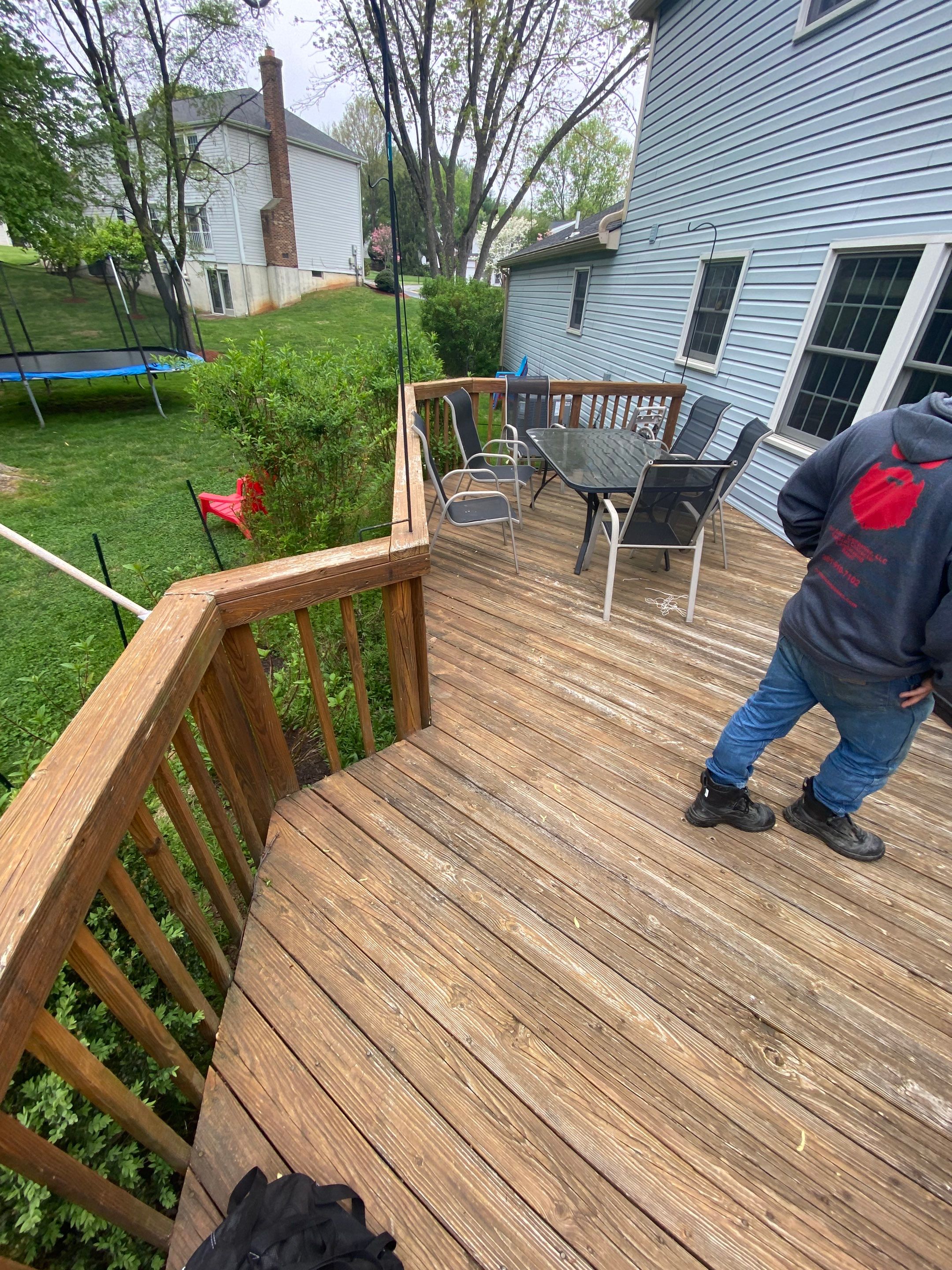 Backyard Transformation using Techo-Bloc Pavers by The Smet Companies, LLC