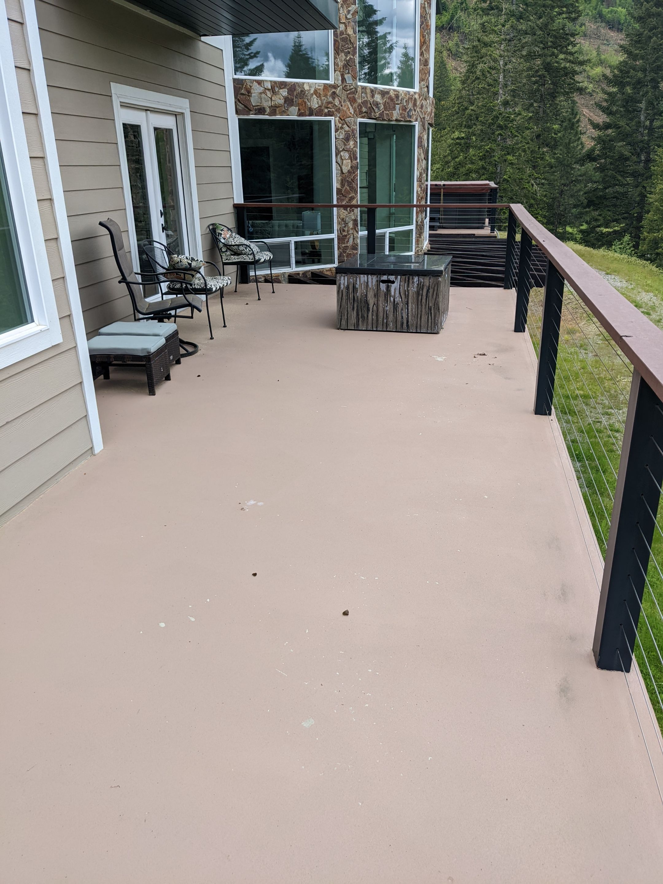 Patio Transformation using Greystone 1/8" by Croc Coatings, LLC