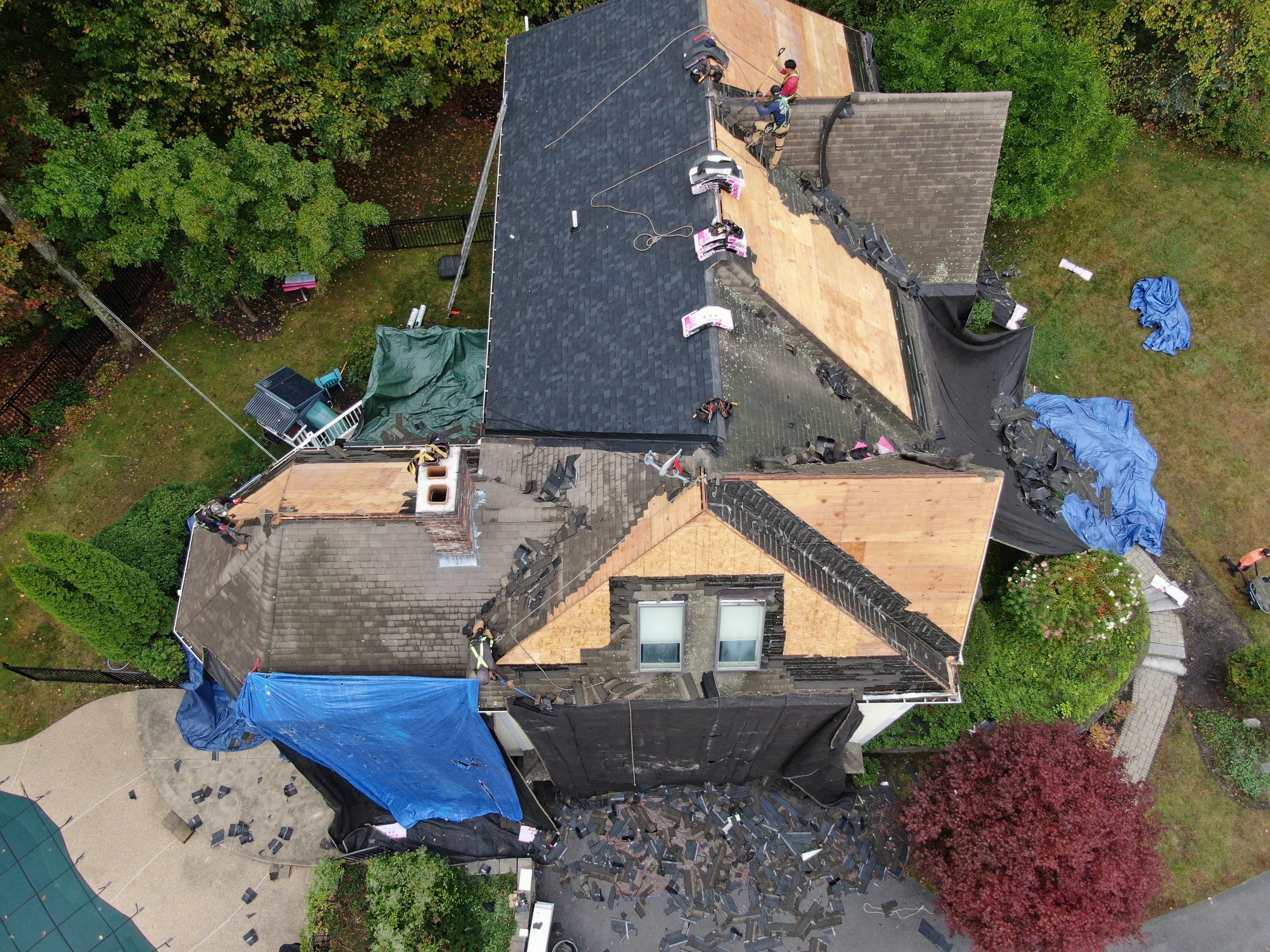 New Roof, Skylights, and Metal Accent Roof Installation in Groton by Mighty Dog Roofing of Greater Middlesex County