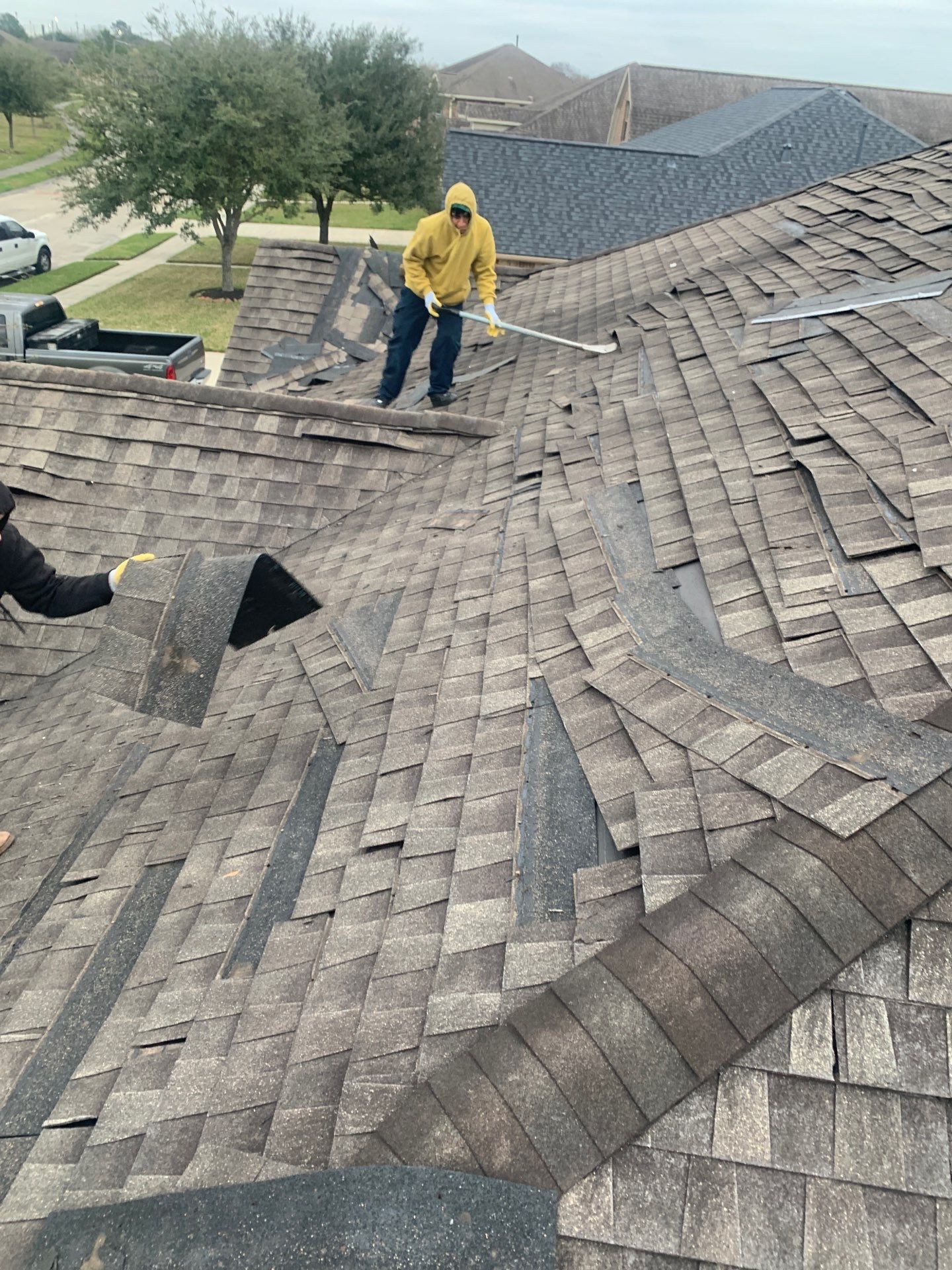 Residential Roof Replacement using GAF HDZ - Charcoal shingles by Elite Roofing LLC