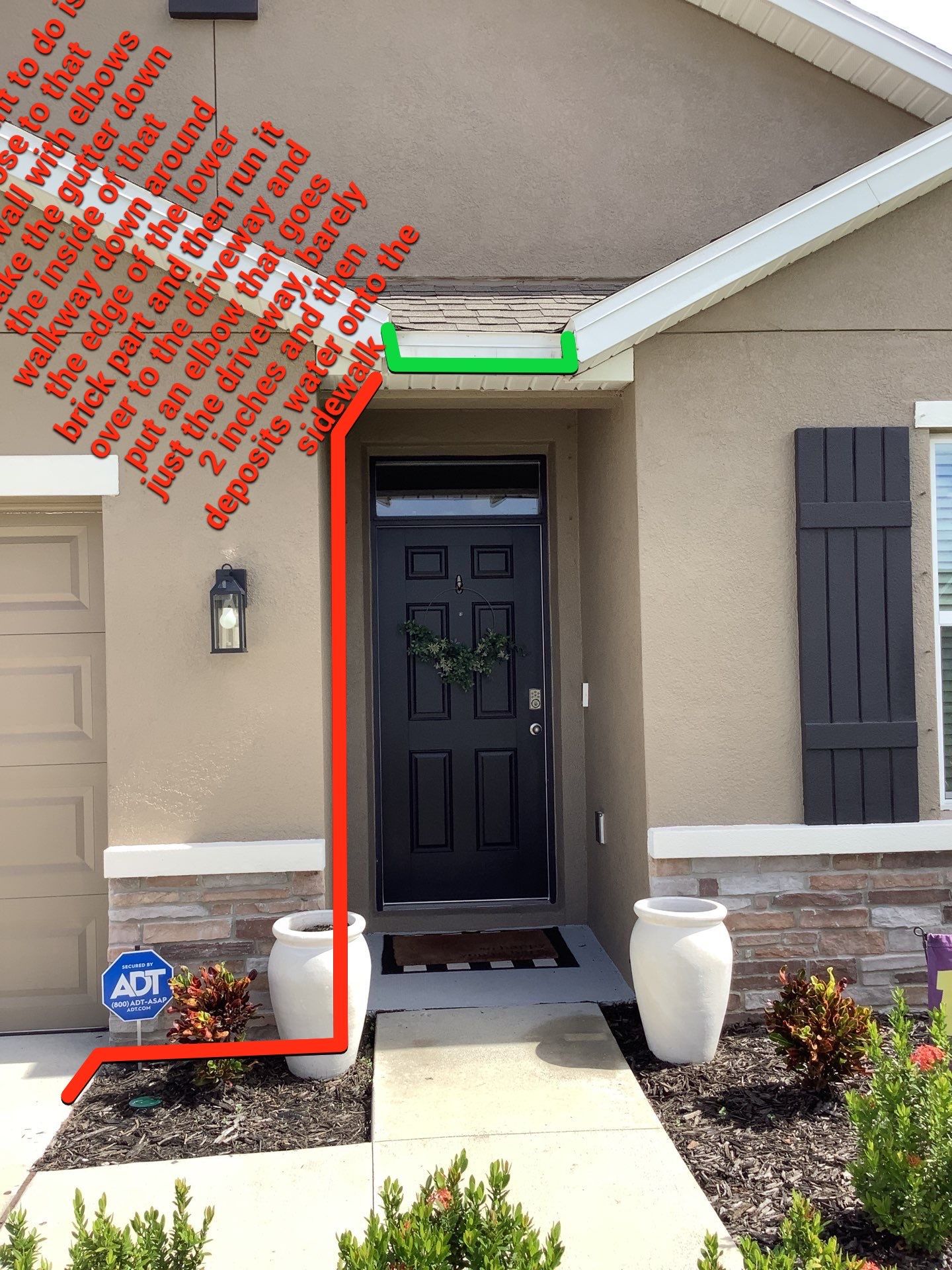 Gutter System with Downspouts in Bradenton FL by Gutter Professors