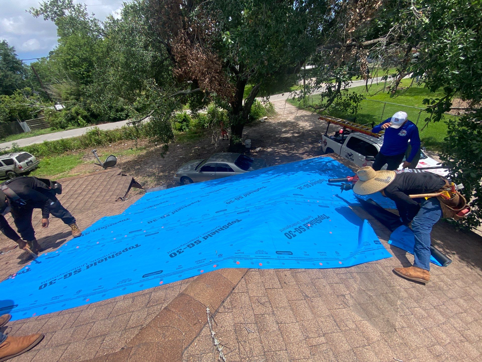 Residential Roofing Repair using tile by Roof Repair Company