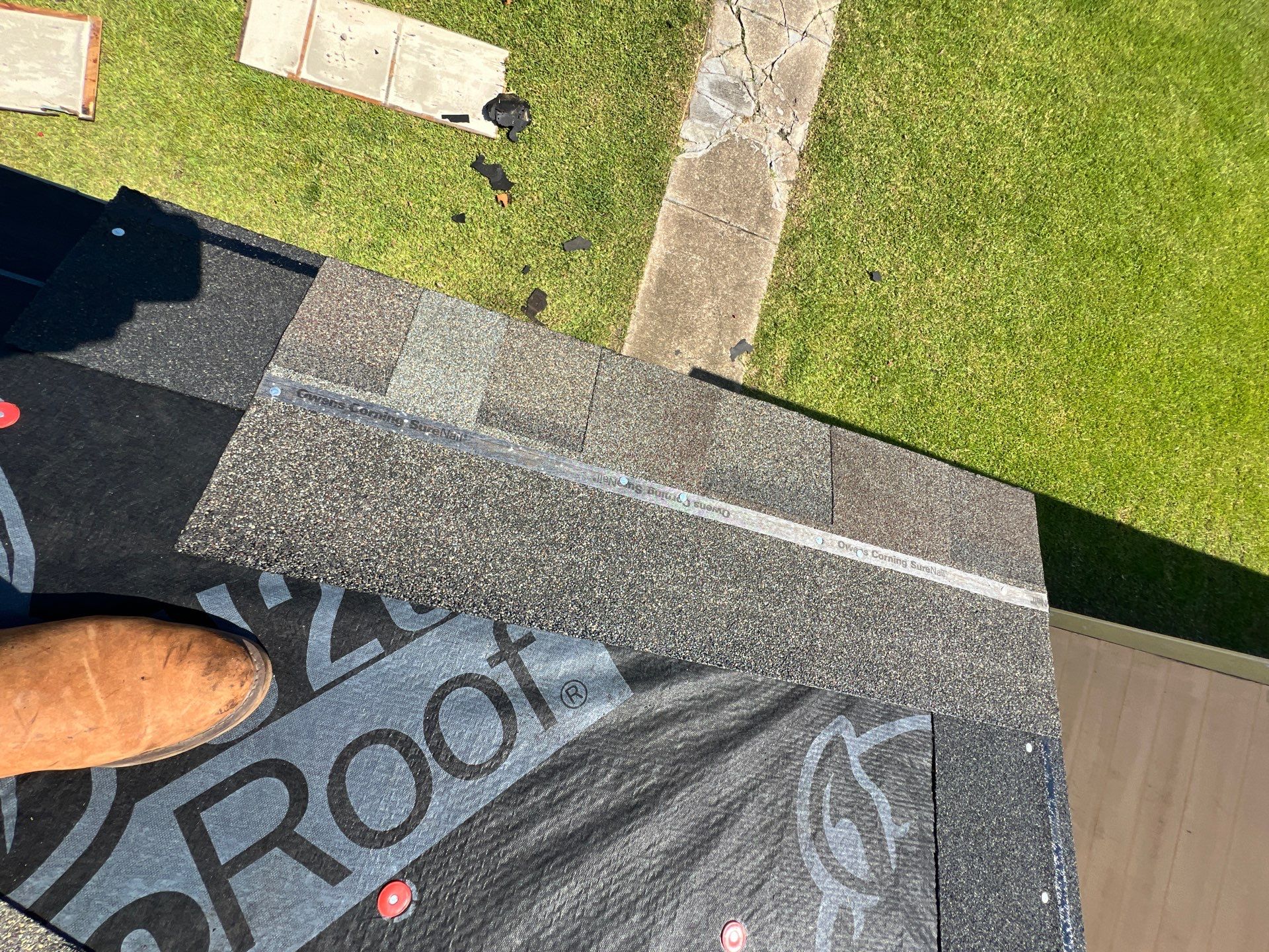 Residential Roofing Installation using Owen's Corning Duration (Lifetime) Shingles by Roof Repair Company