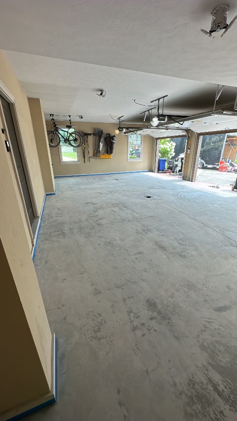 Large Patio + Garage Project in Moon Township by Floors in a Day, Inc