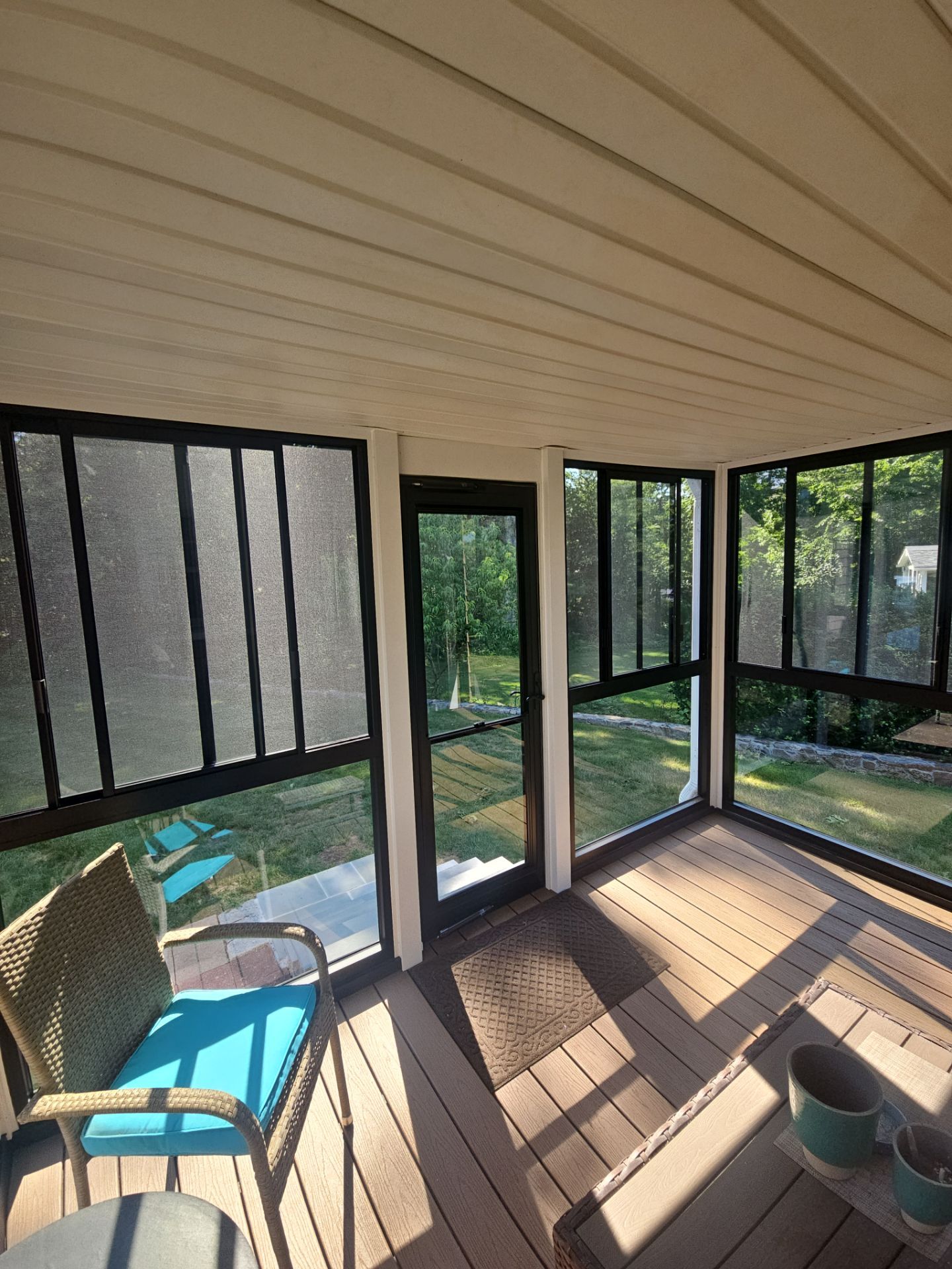Summer Space Porch Enclosure Transformation by DiGiorgi Roofing and Siding Inc