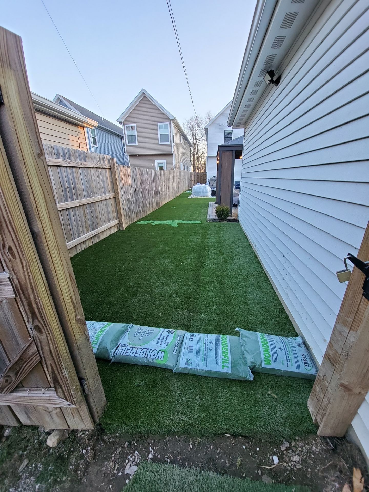 Full German Village Backyard  by Southwest Greens Midwest