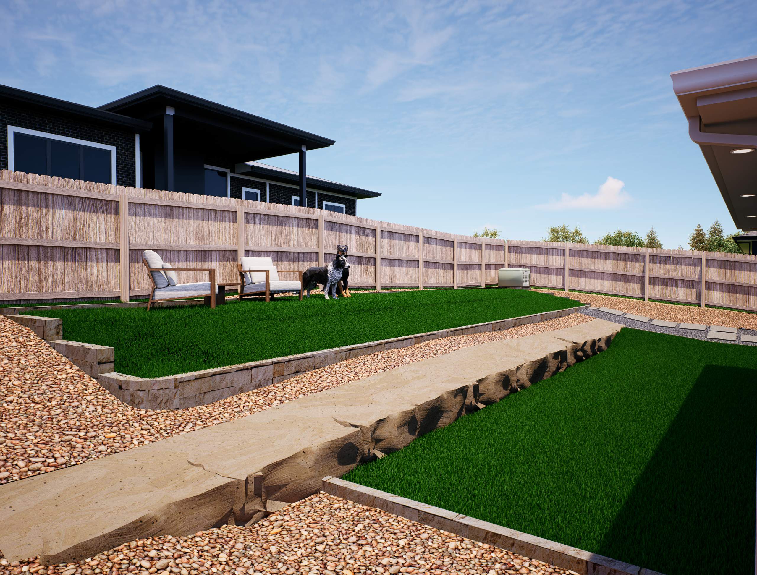3D Design Render, San Antonio TX by Hole In One Lawns, LLC