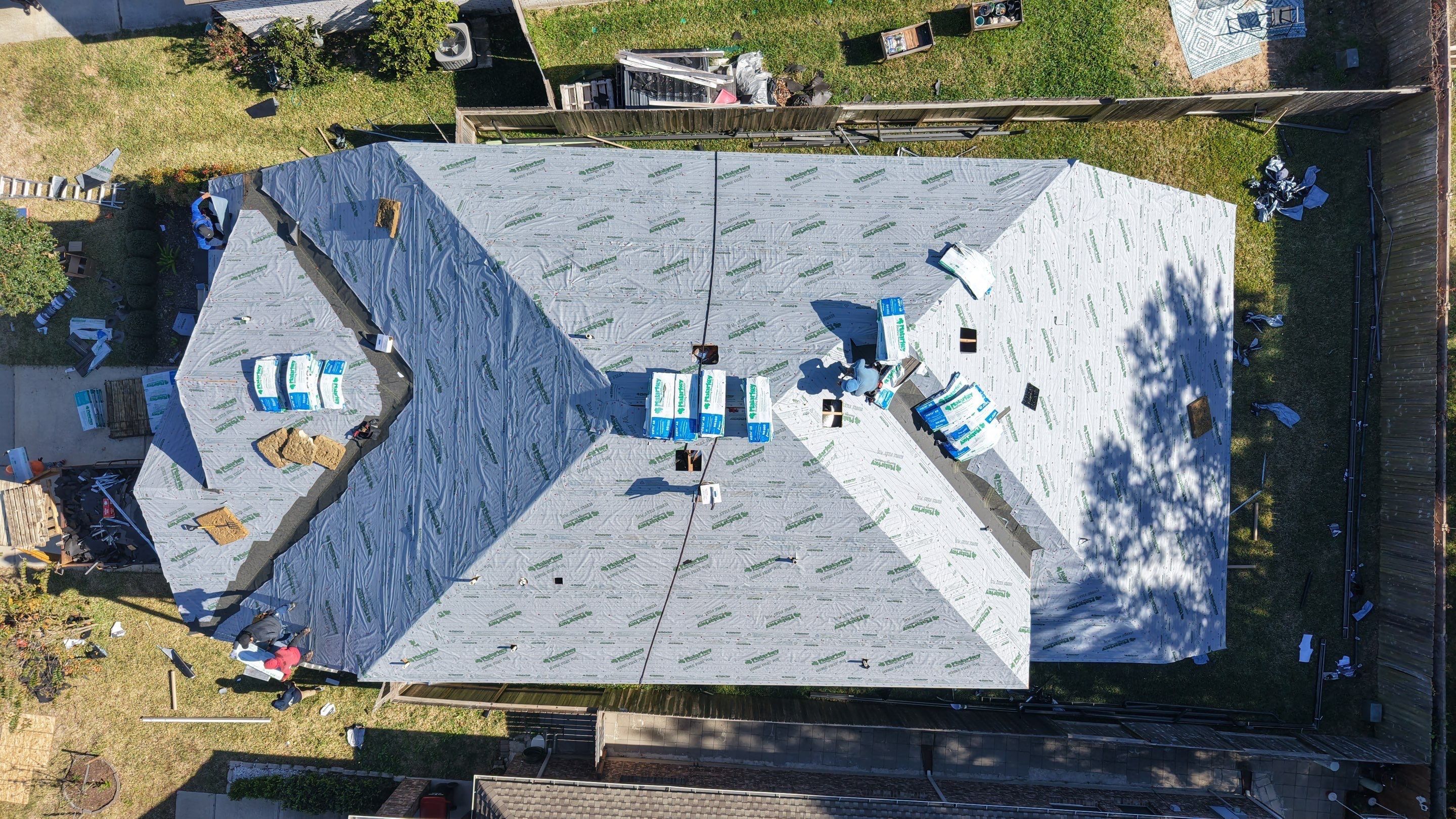 Roof Replacement Project in Houston by Roofing Technologies Unlimited