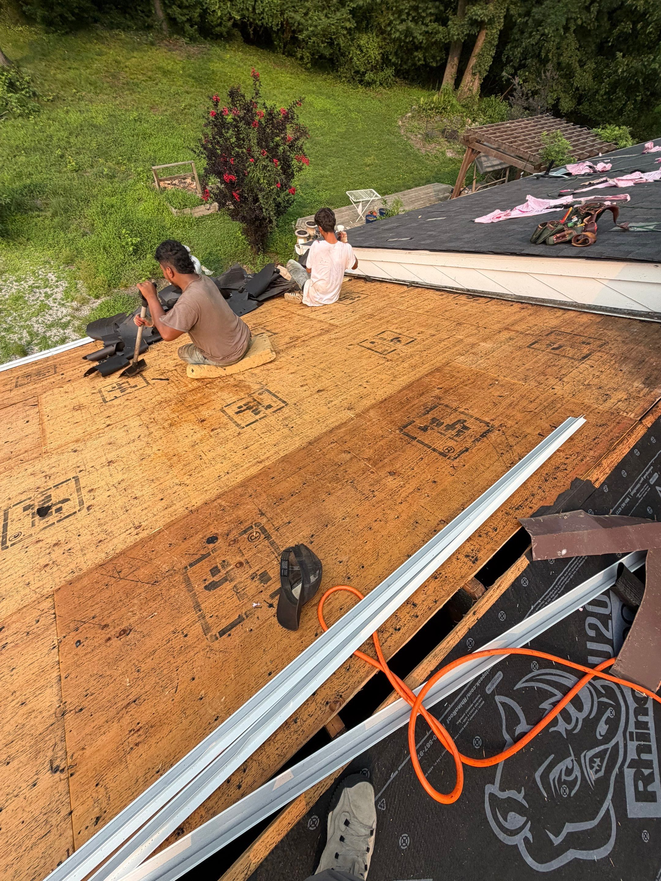 Asphalt Shingle Roof Replacement and Gutter Installation in Richmond by Cade Construction