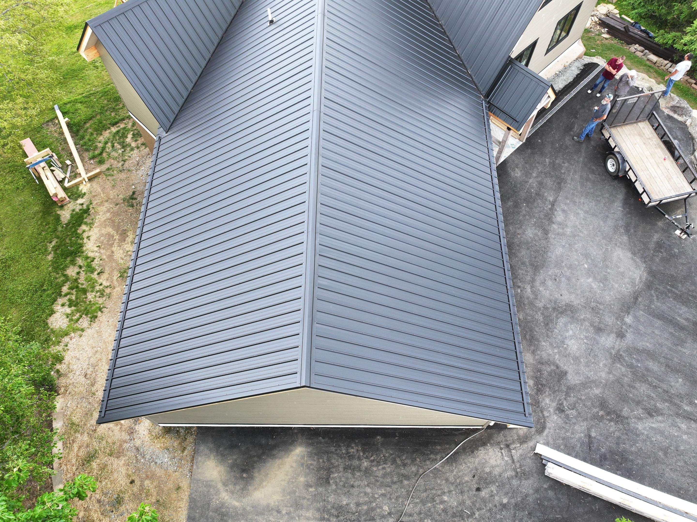 Textured Black AG Panel by Omnia Roofing