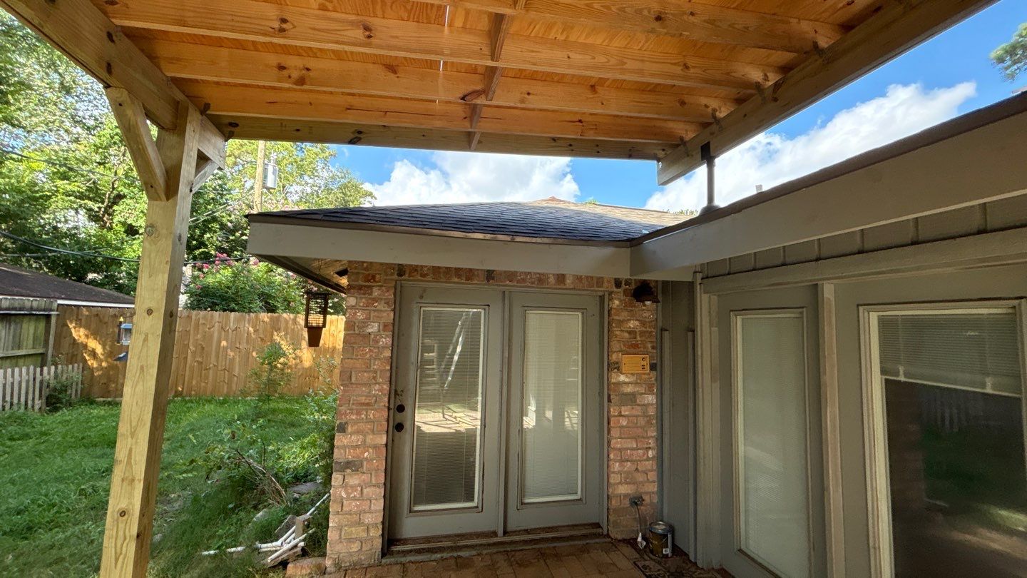Patio and OC Roof replacement by Houston Roofing & Construction