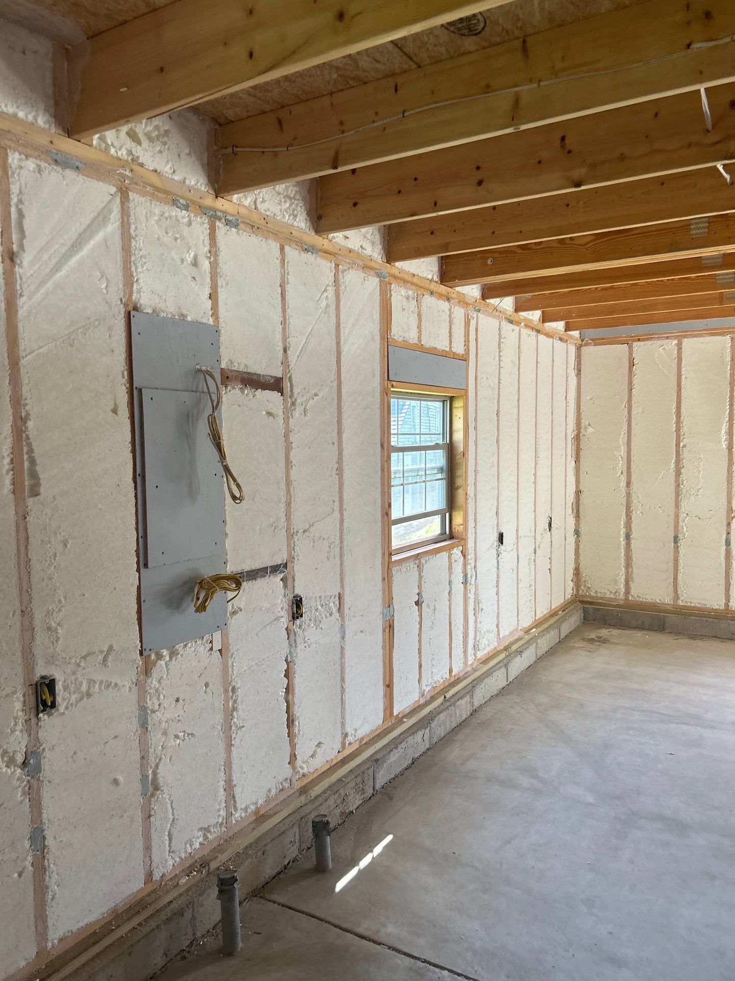 Detached Garage Closed Cell Spray Foam in Newburgh by NYS Foam & Energy