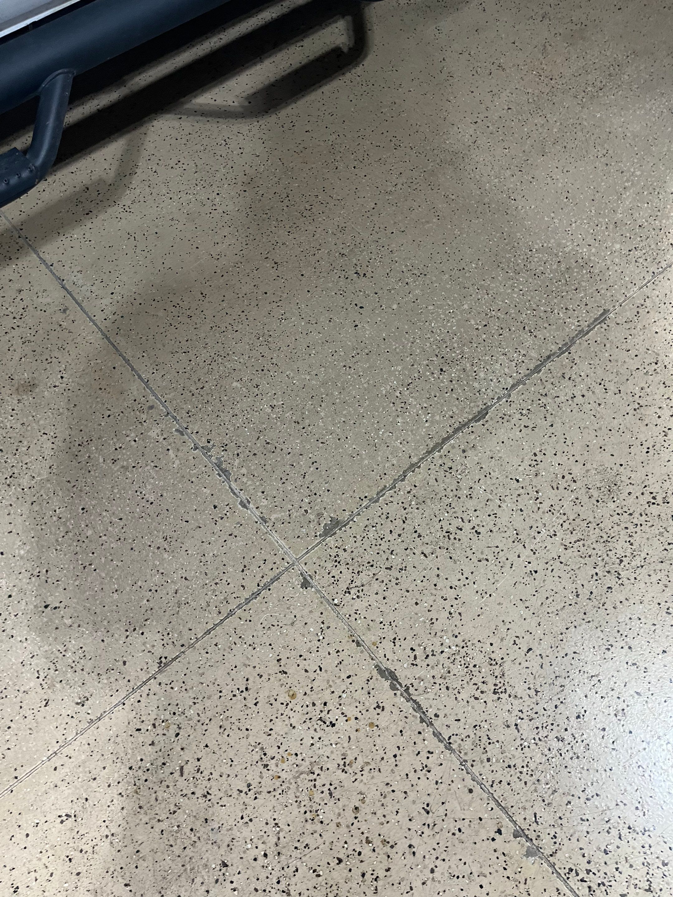 High-Gloss Grey Epoxy Floor Coating for Inwood Garage by Select Painting, Coatings & Garage Cabinets
