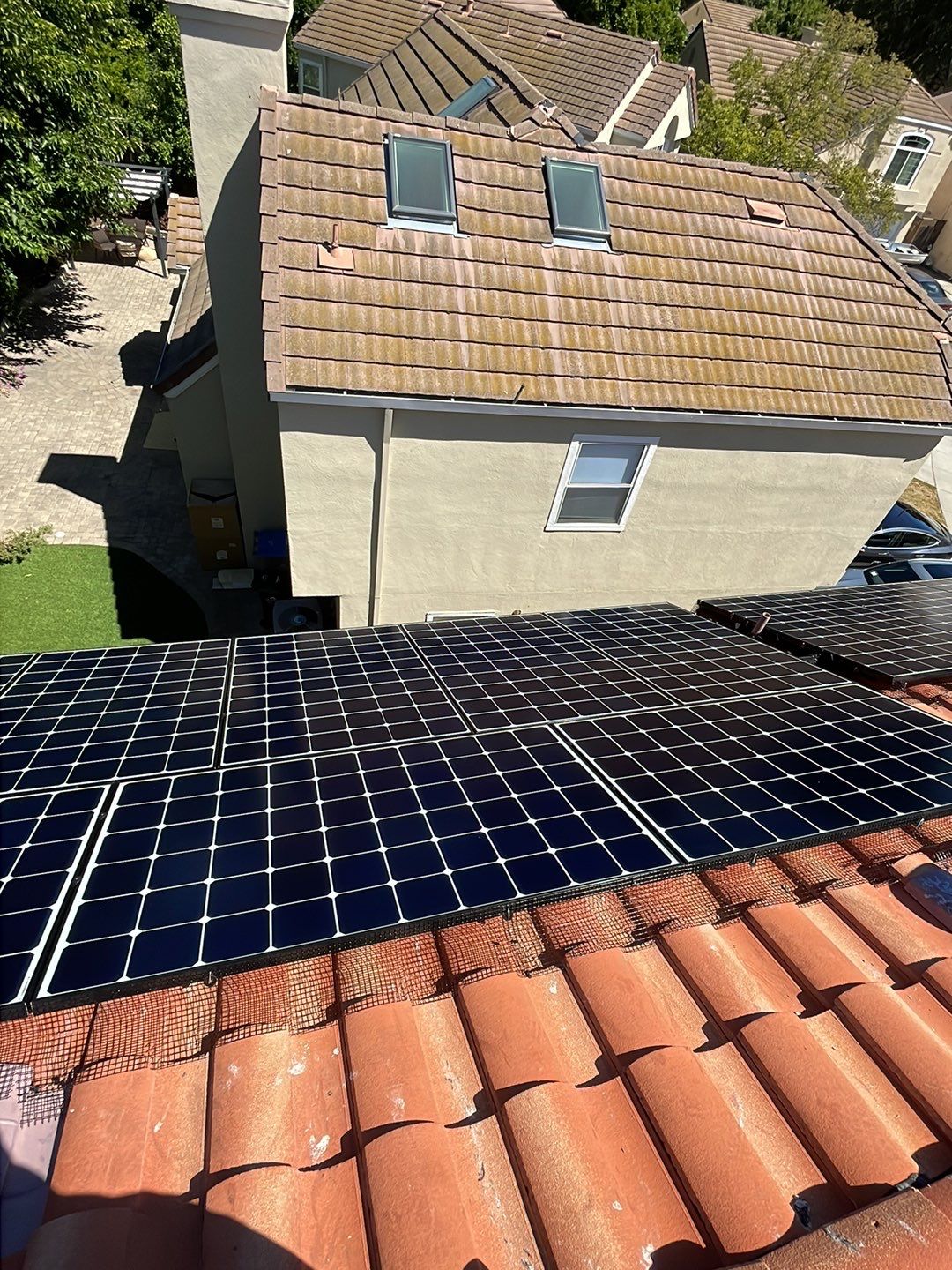 Solar Panel Bird Proofing using Critter Guard Mesh by All One Solar Shine