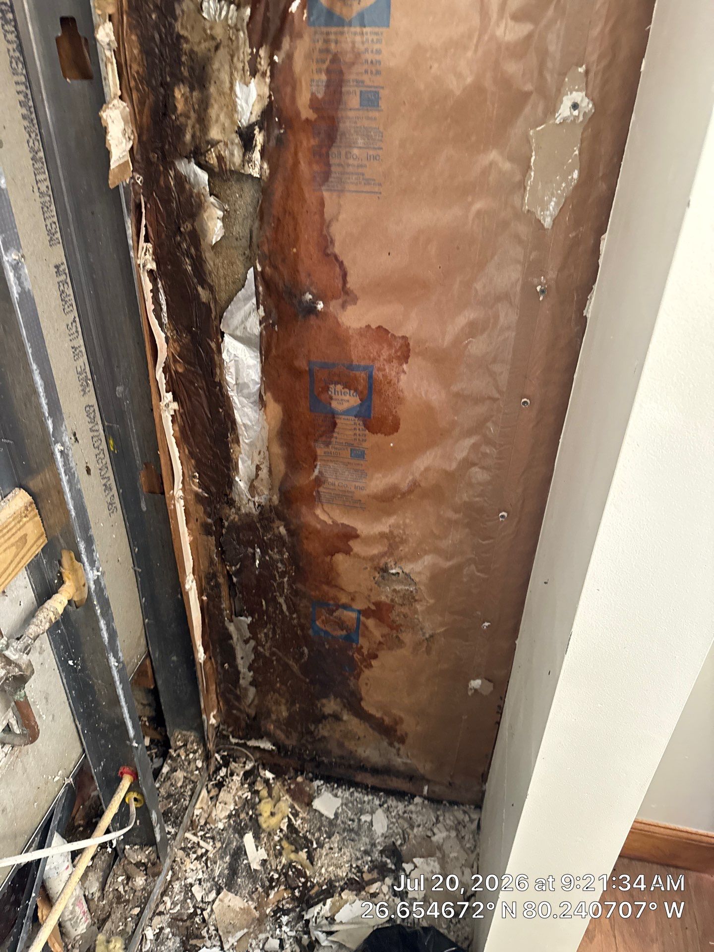 Professional Mold Remediation and Interior Water Damage Restoration in Wellington by SuperClean