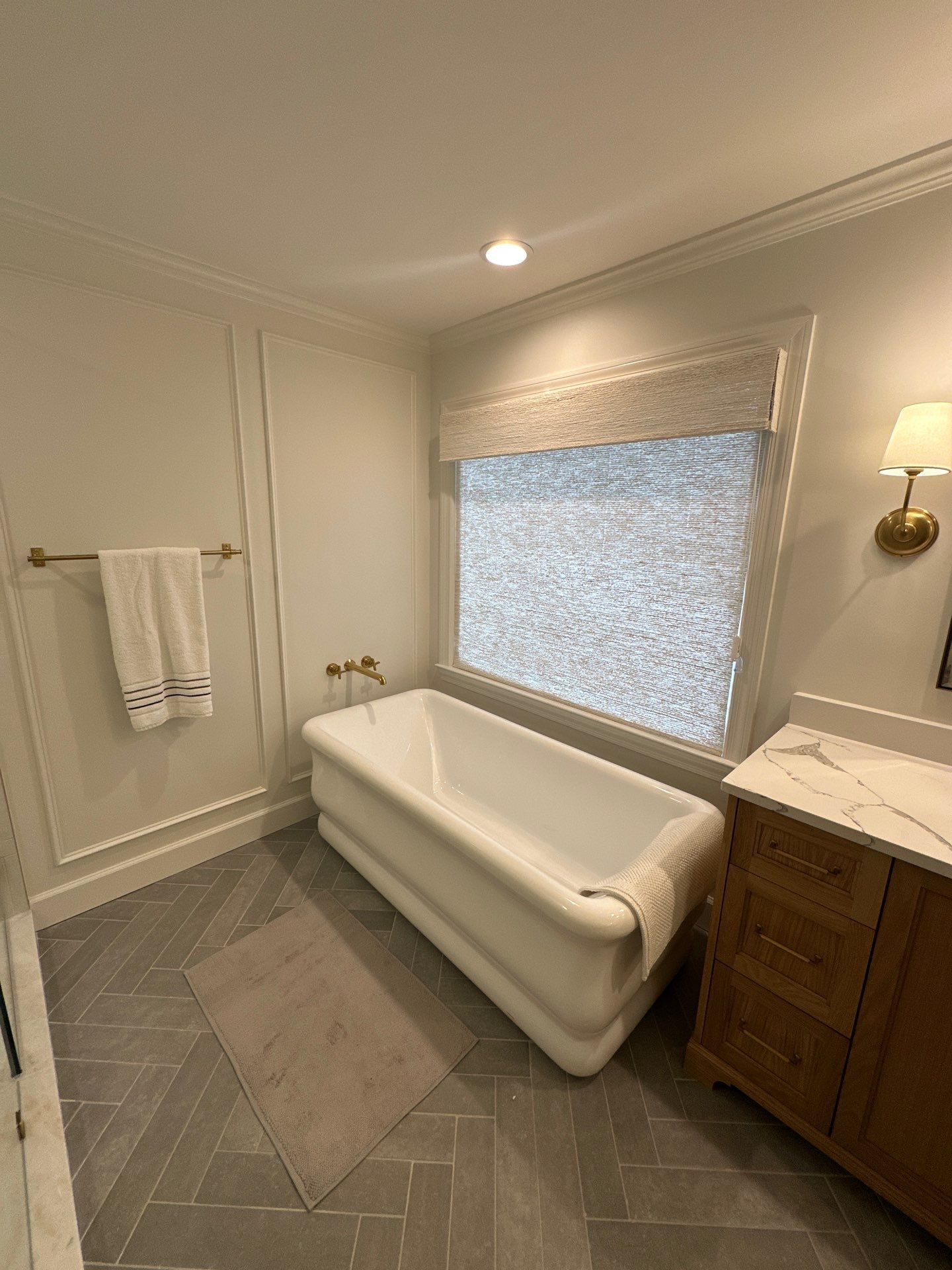Master bathroom renovation by Prudencio