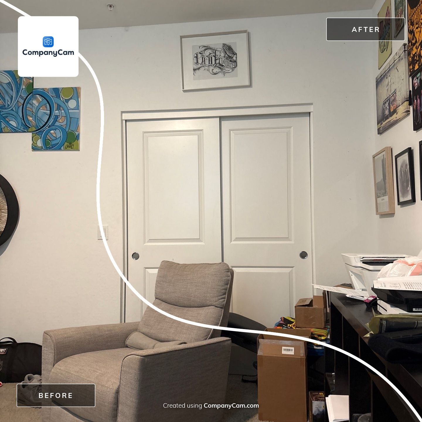 Custom Interior Wall Styling and Professional TV Mounting in Buckeye by CompanyCam Sales Demo