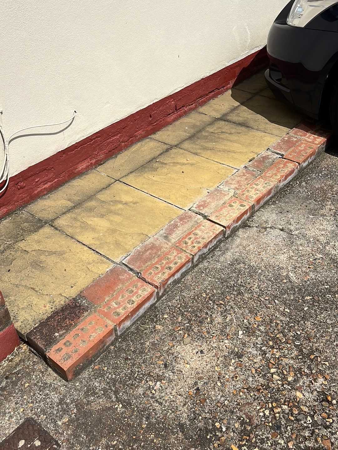 Patio Clean using Mosmatic Flat Surface Cleaner by Ges Exterior Cleaning ltd