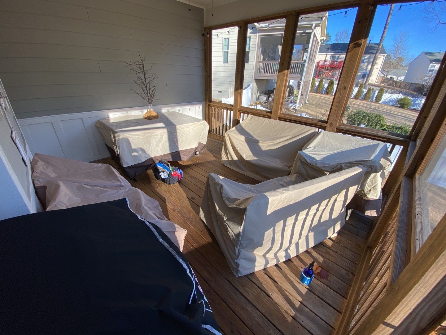 Screened Porch using Wood Sealant by DuraSeal