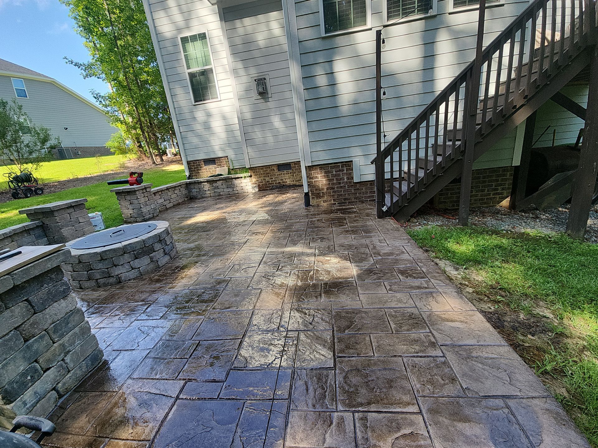 paver patio using Concrete Sealant by DuraSeal