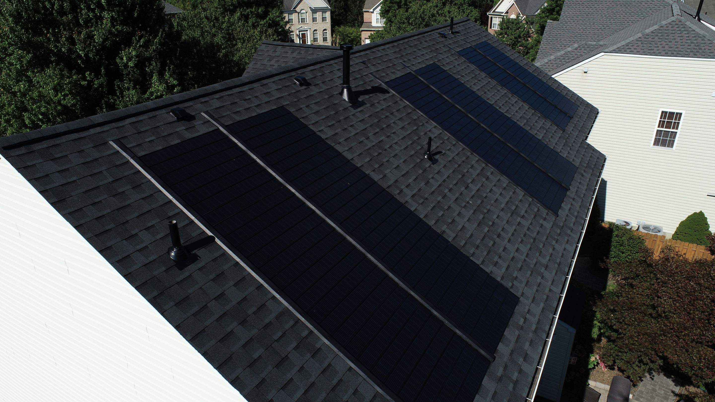 GAF Timberline Solar Roof Ellicott City, MD by American Home Contractors