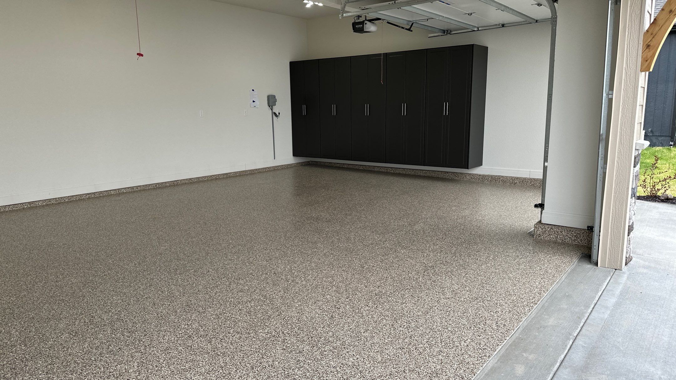 Ron B. upgraded his garage with cabinets and a Banner Garage Floor by Banner Garage