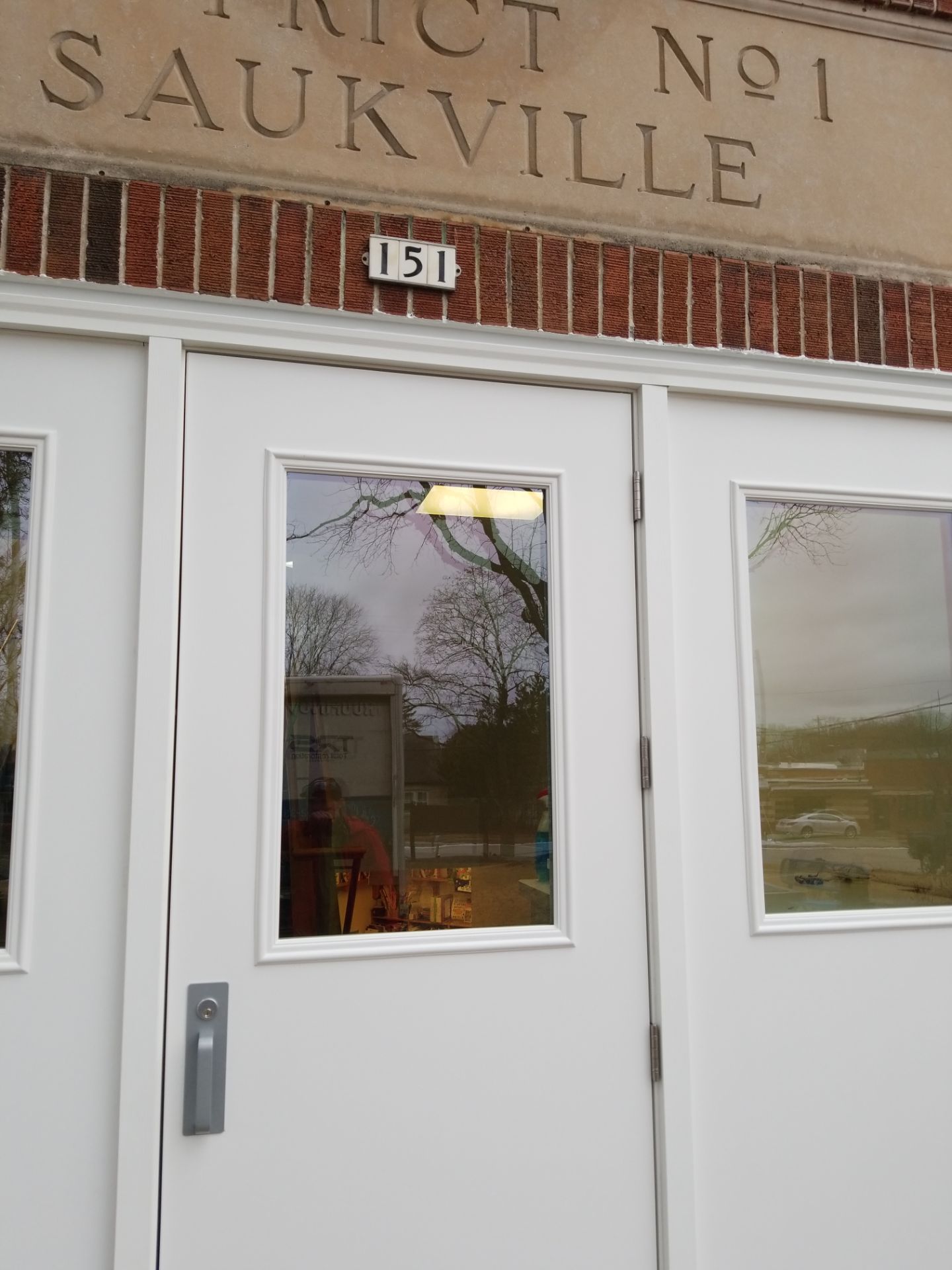 Commercial Entry Door Installation at Grafton Local Library by Stendahl Services