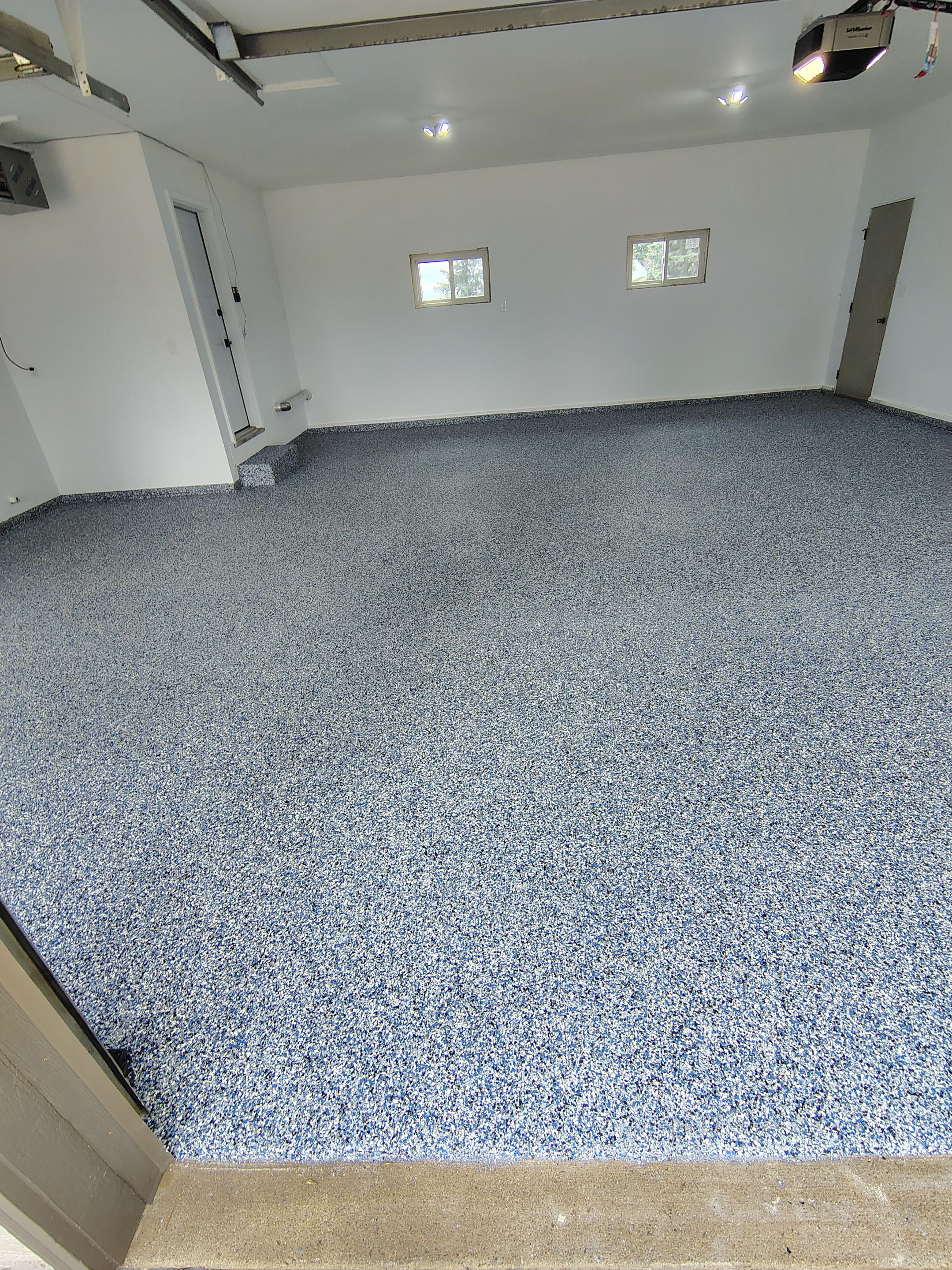 Hartford Garage Concrete Coating With Orbit Flake Finish by Select Painting, Coatings & Garage Cabinets