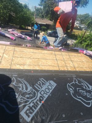 Residential Roofing Installation using Owen's Corning Duration (Lifetime) Shingles