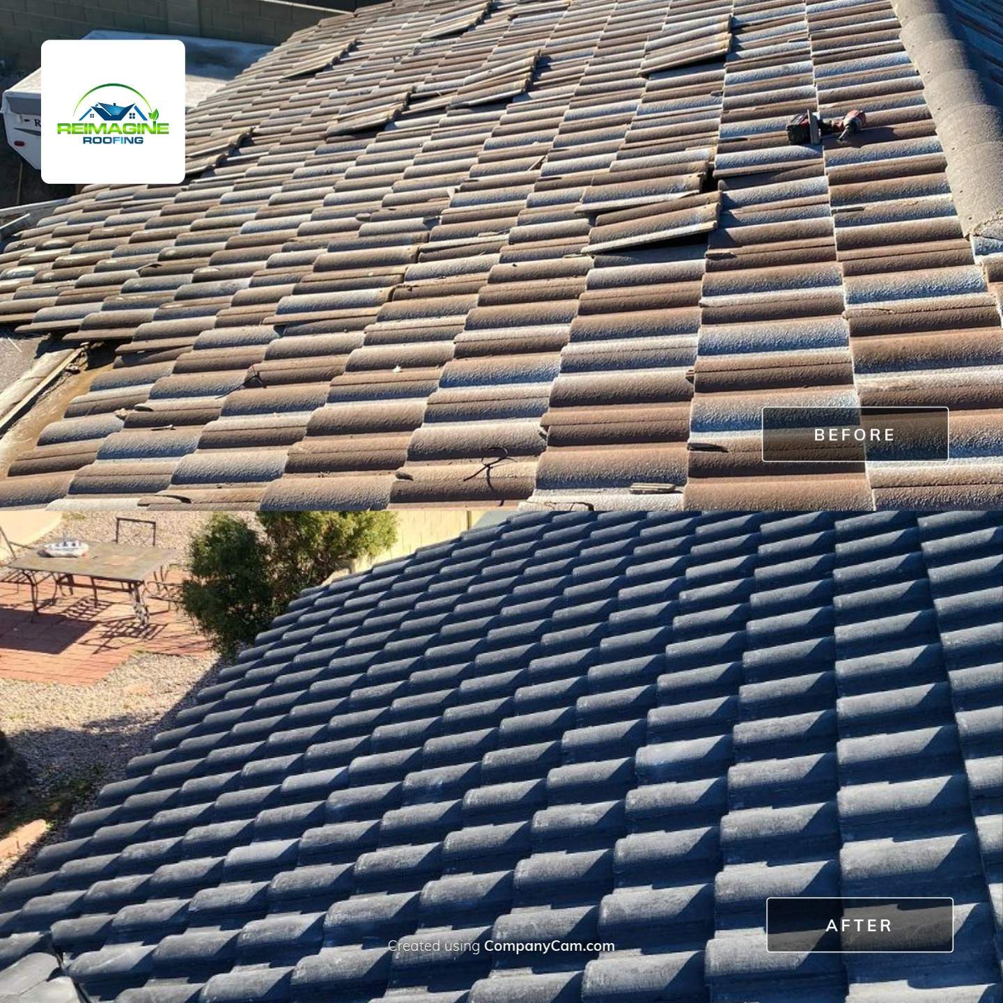 Onyx Black Concrete Tiles by Reimagine Roofing