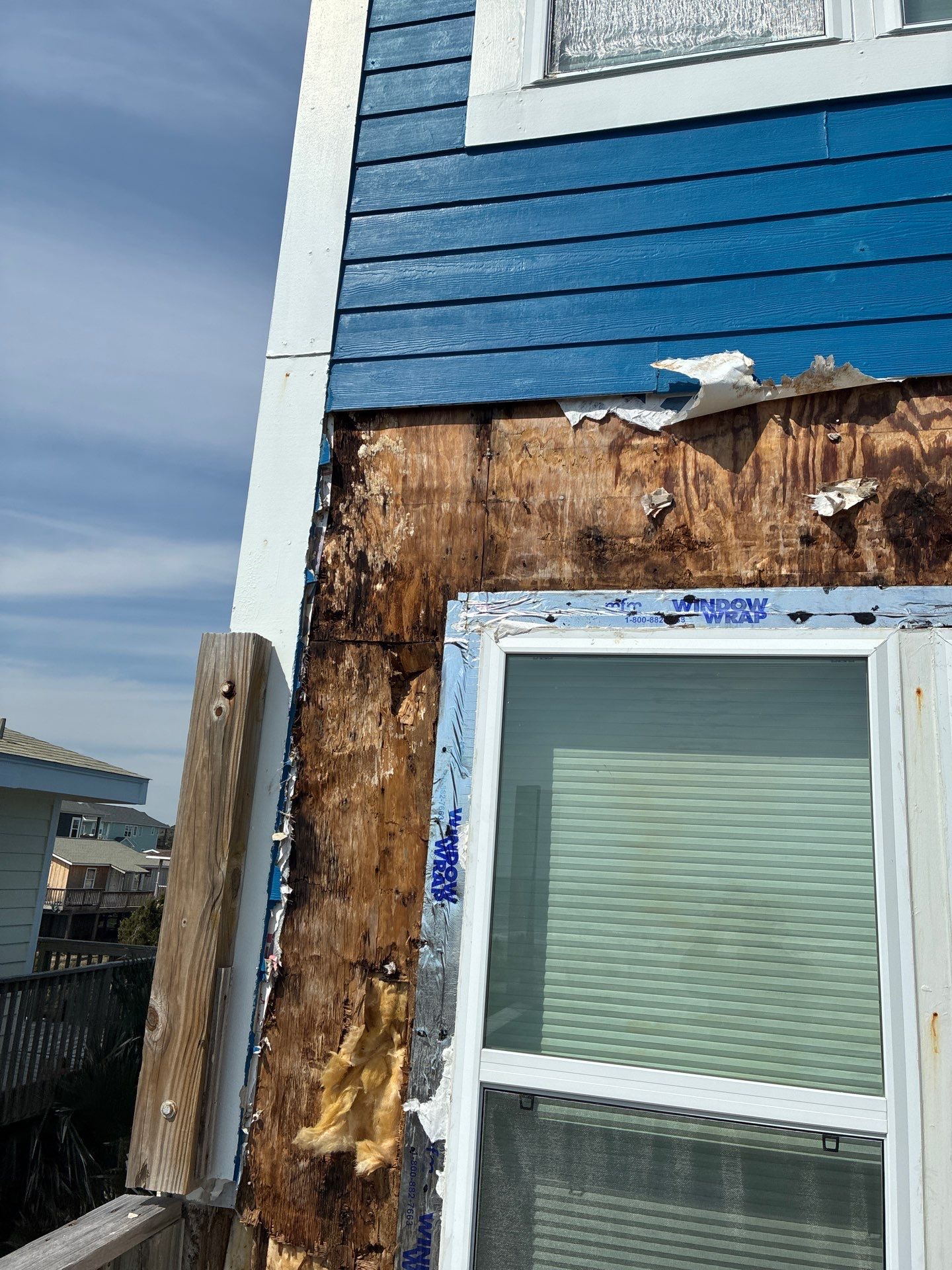 Oceanfront Structural Repair and Exterior Rebuild in Oak Island NC | RGR Construction and Roofing, LLC by RGR Construction and Roofing, LLC