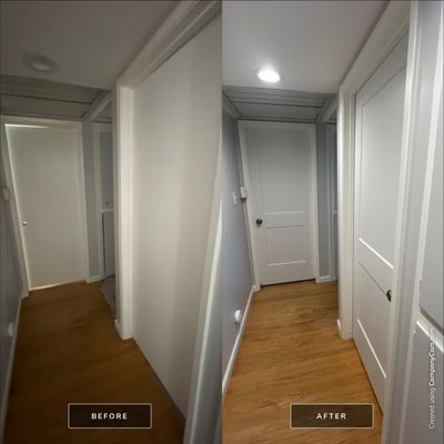 Monroe style interior doors  and Therma Tru exterior door