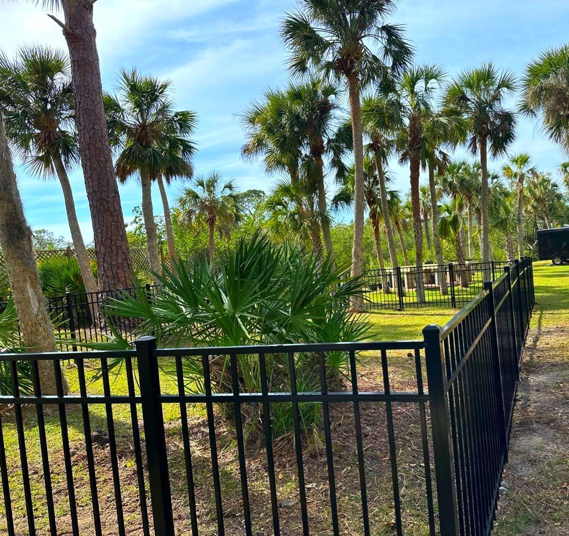Aluminum Fence Installation using Black 3 Rail Aluminum Fence by Asap fence and gates, LLC