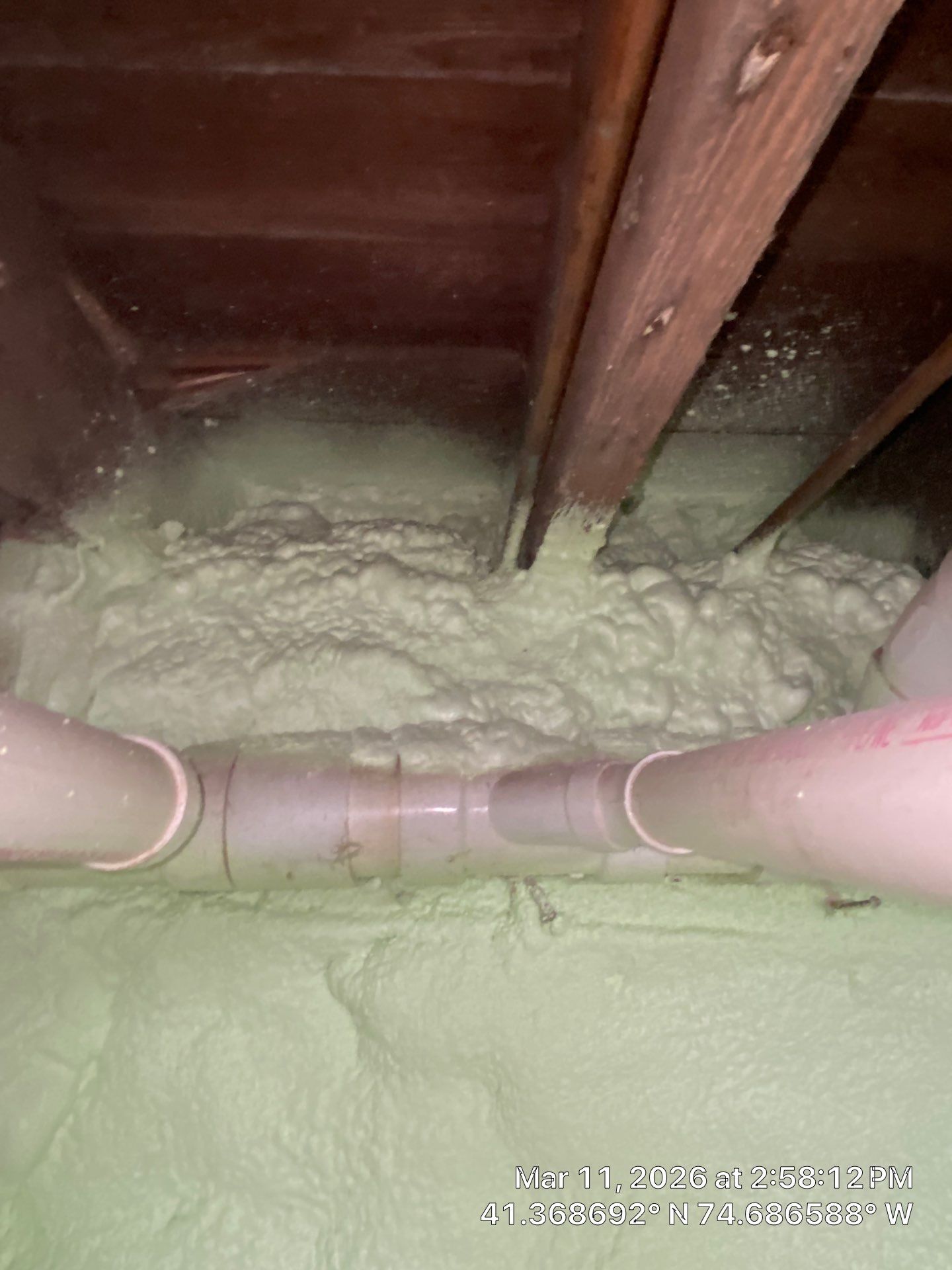 Basement Exterior Walls using Closed Cell Spray Foam by NYS Foam & Energy