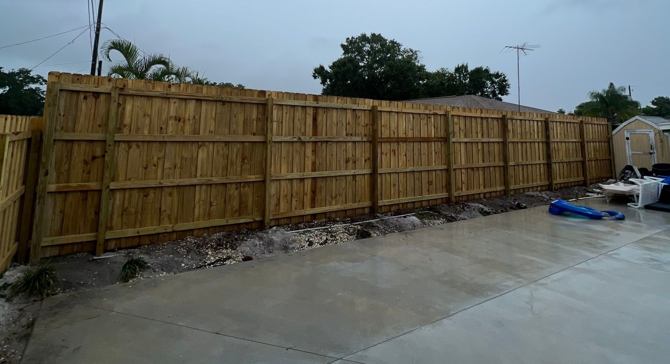 Bradenton, FL Wood Fence Installation using Board on Board Wood Fence by Asap fence and gates, LLC