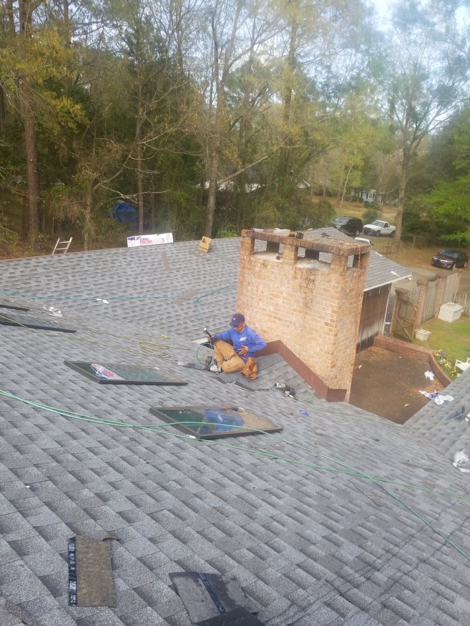 Residential Roofing Installation using Roof Replacement by American Roofing & Construction LLC