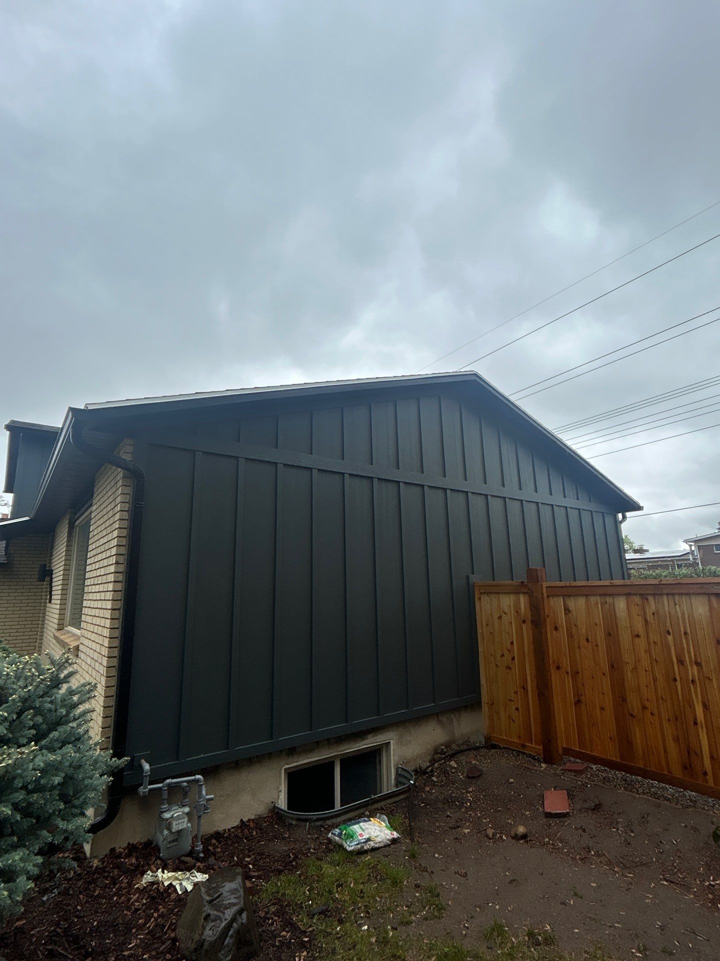 Sandy | Monochromatic Hardie Board & Batten | Iron Gray by Ideal Siding Utah