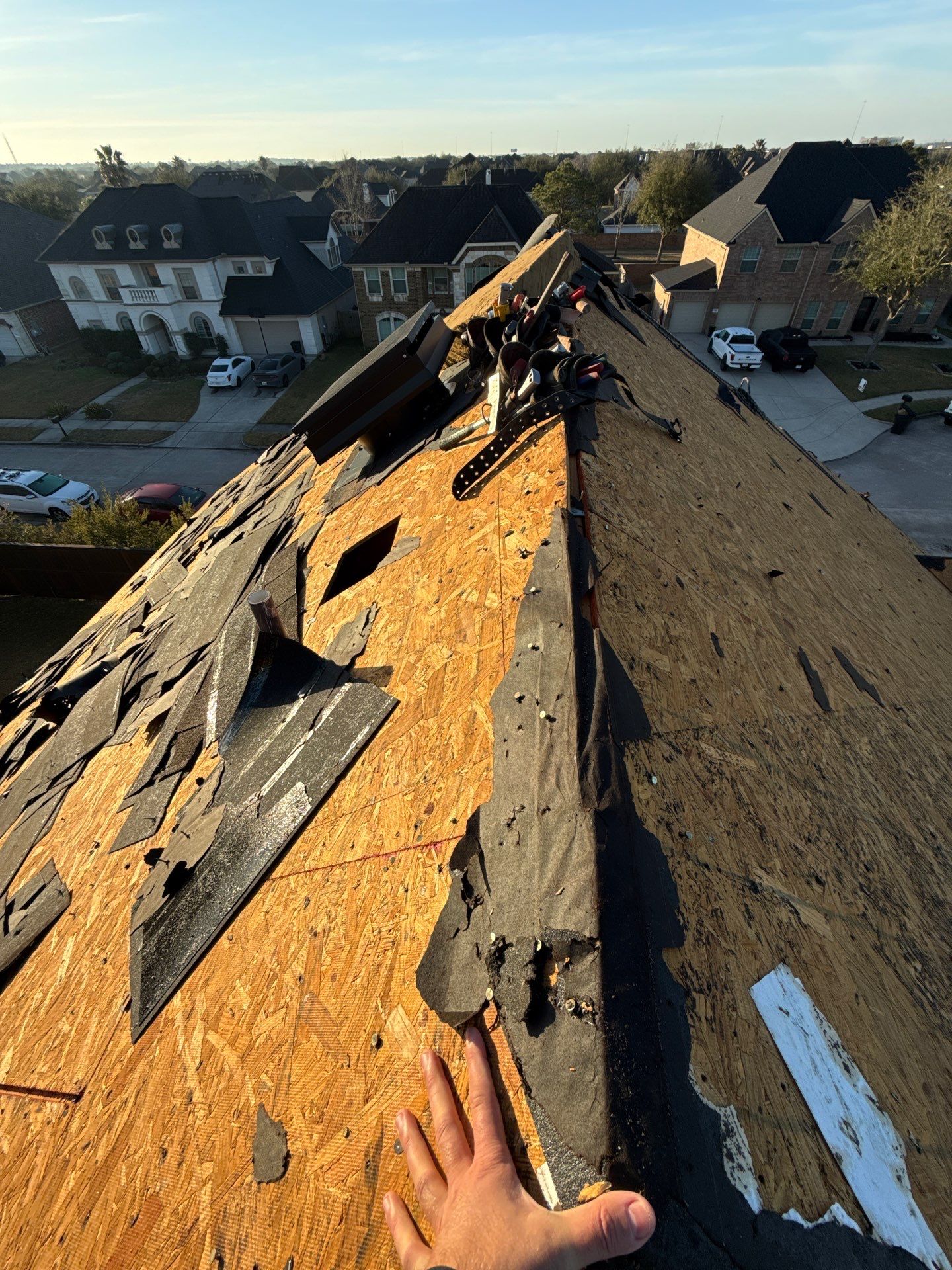 Residential Roof Replacement using GAF HDZ - Charcoal shingles by Elite Roofing LLC