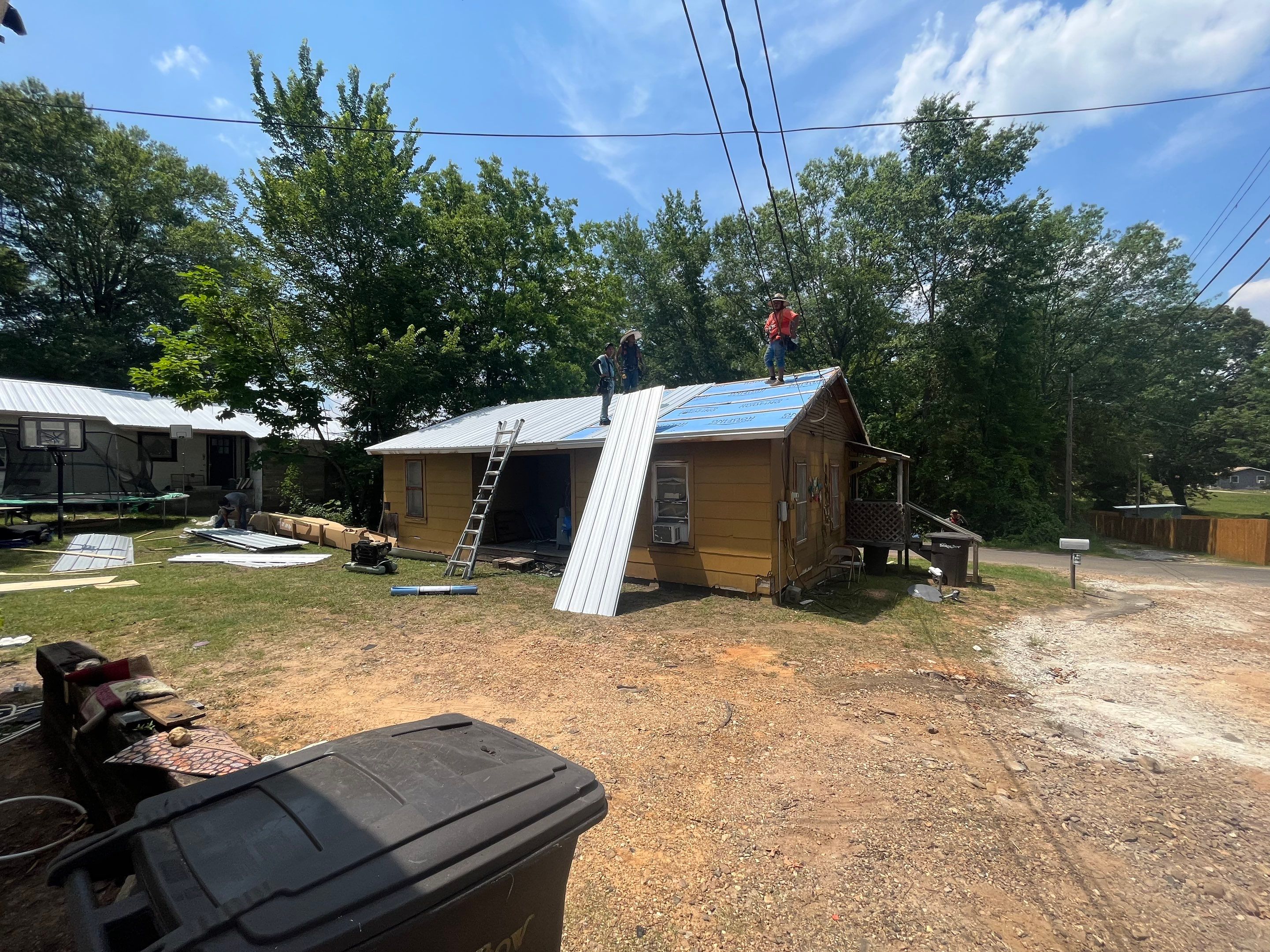 Residential Roofing Installation using 29 Gauge Galvalume Metal by Hostetler Roofing