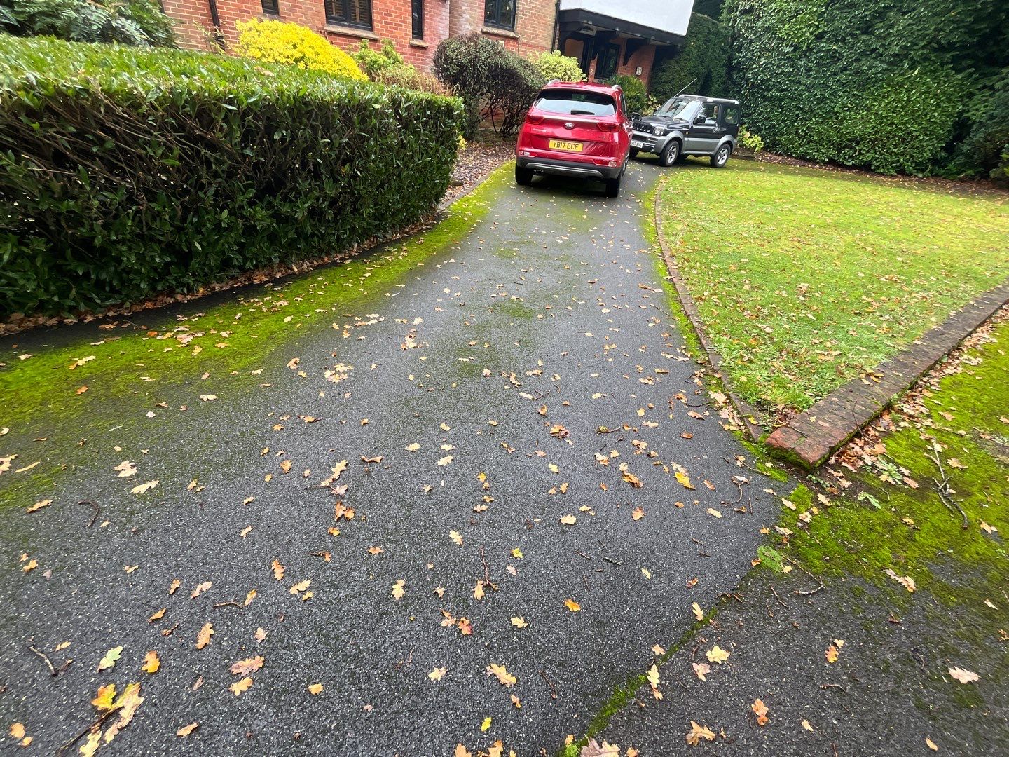 Driveway and Rockery clean using Honda 15lpm Low Pressure Washing Machine by Ges Exterior Cleaning ltd