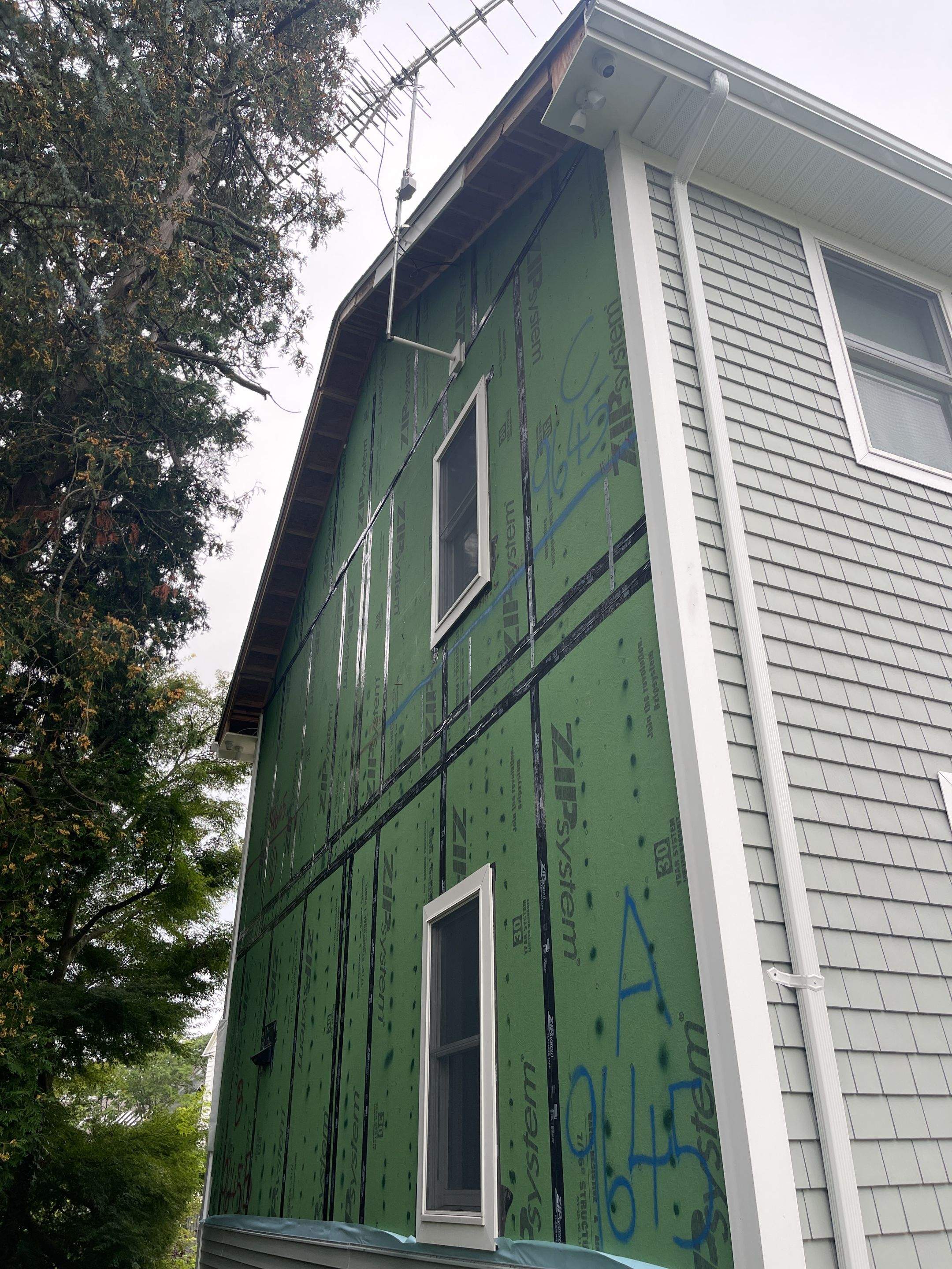 Siding Installation using Certainteed Mainstreet Seagrass by A Plus Exterior