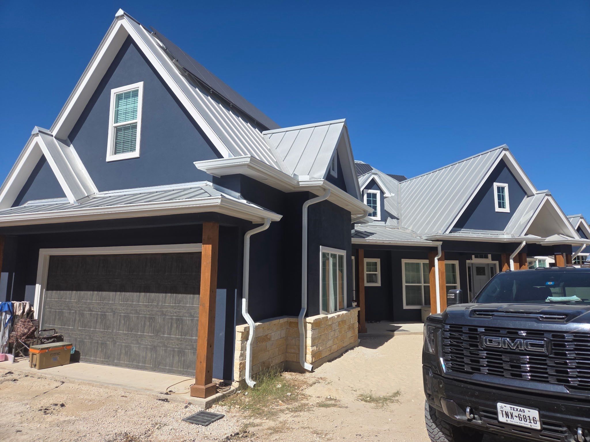 Metal Repairs & Gutter Install by First Out Roofing 