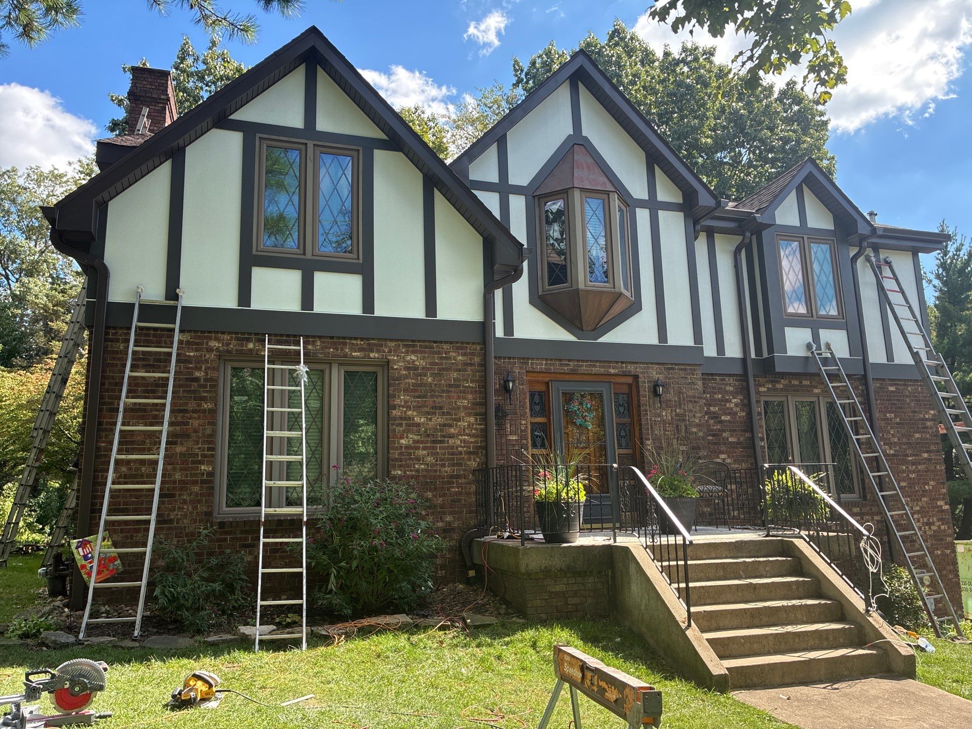 James Hardie Tudor Home Renovation by Ideal Siding Pittsburgh